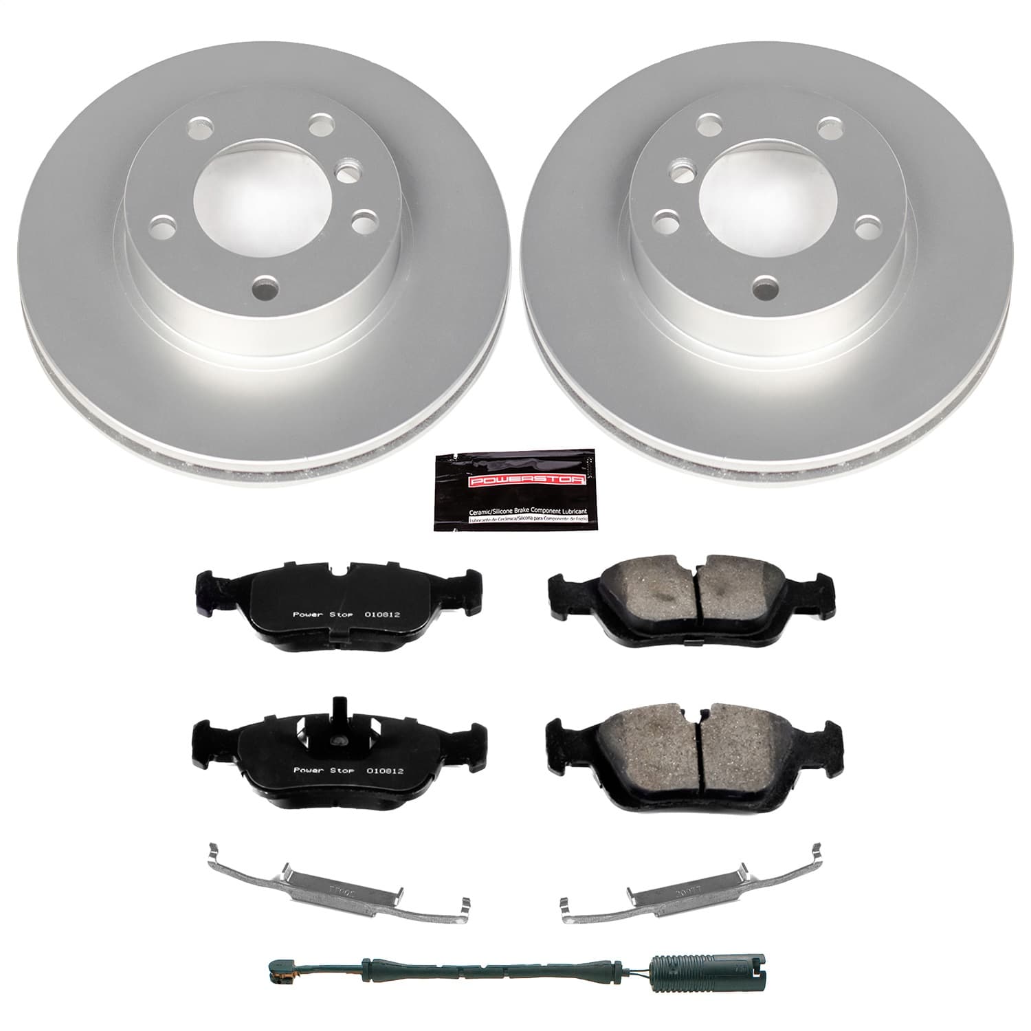 Power Stop - CRK496 - Front - Disc Brake Pad and Rotor Kit image 1