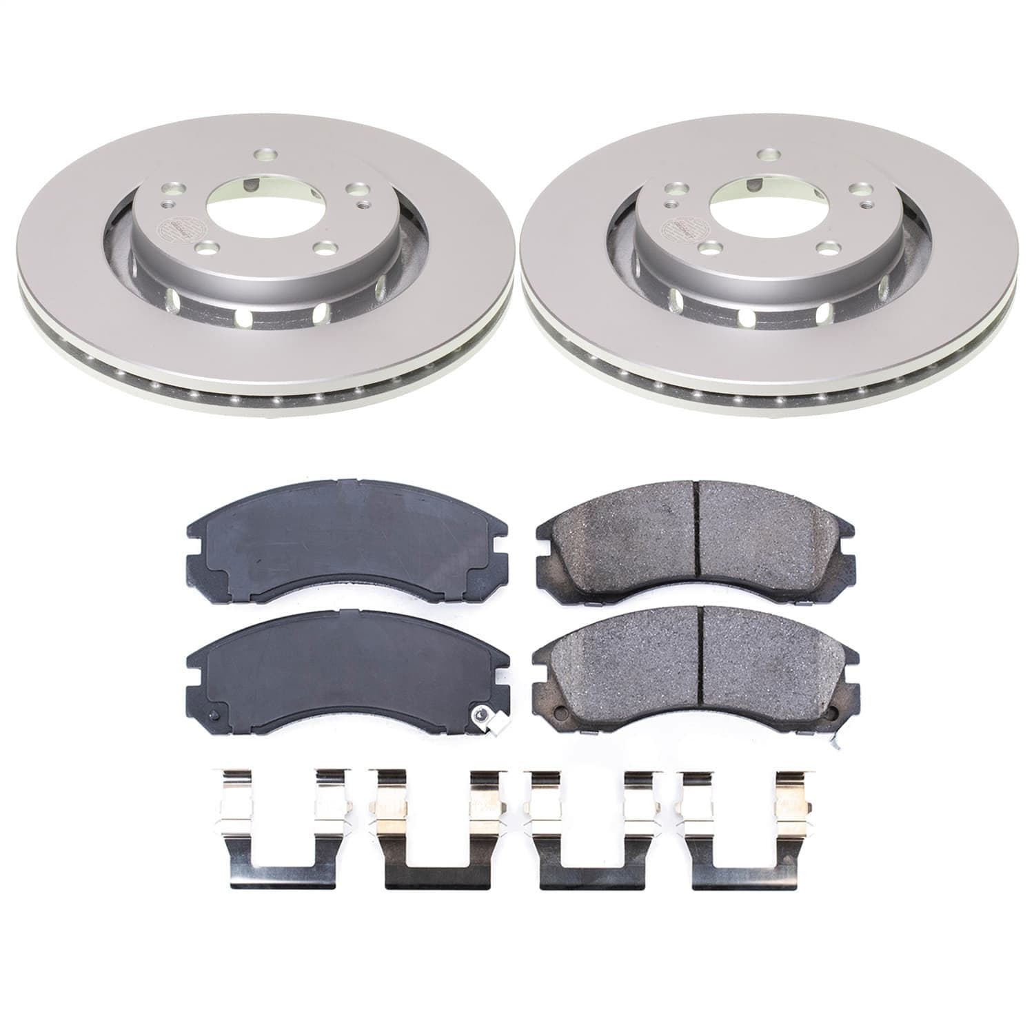Power Stop - CRK4979 - Front - Disc Brake Pad and Rotor Kit image 1