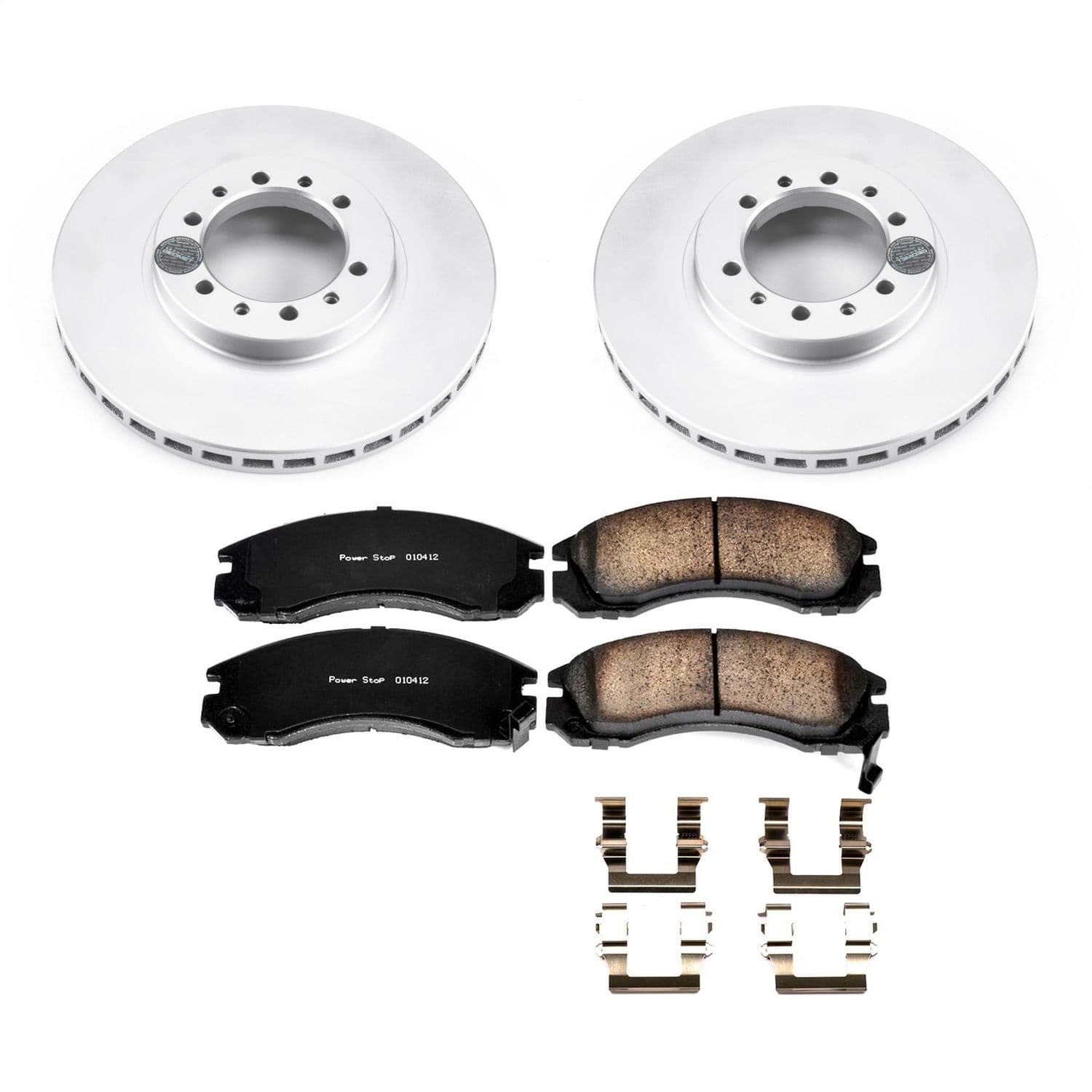 Power Stop - CRK4981 - Front - Disc Brake Pad and Rotor Kit image 1