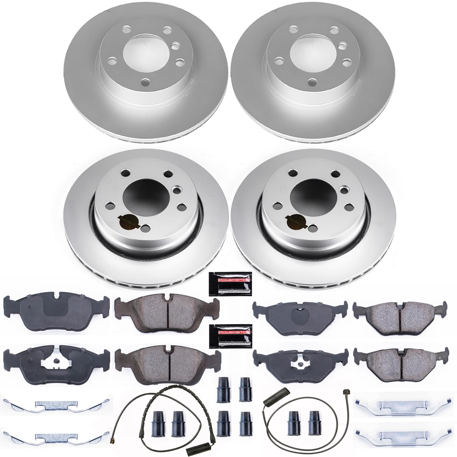 Power Stop - CRK499 - Front and Rear - Disc Brake Pad and Rotor Kit image 1