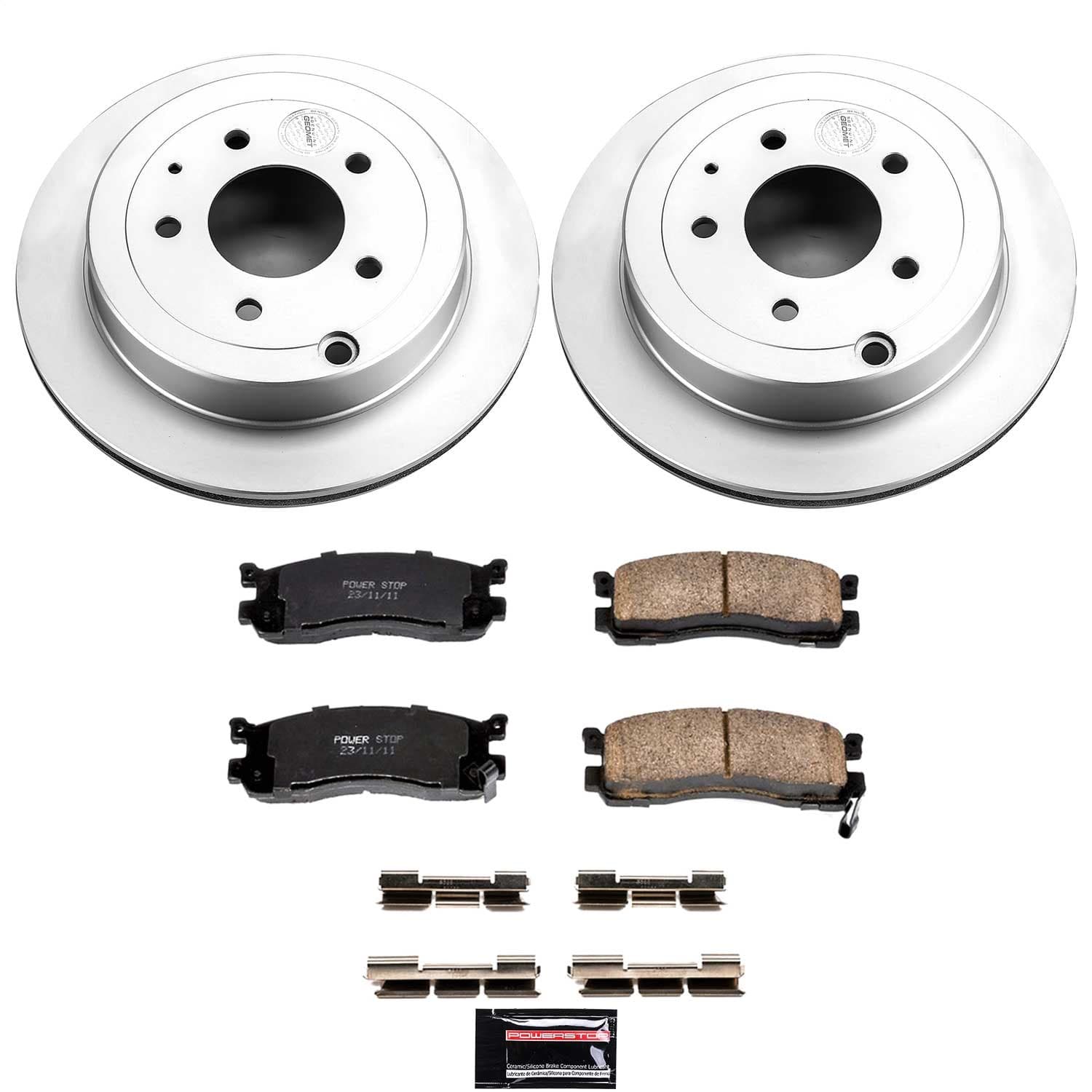 Power Stop - CRK5009 - Rear - Disc Brake Pad and Rotor Kit image 1