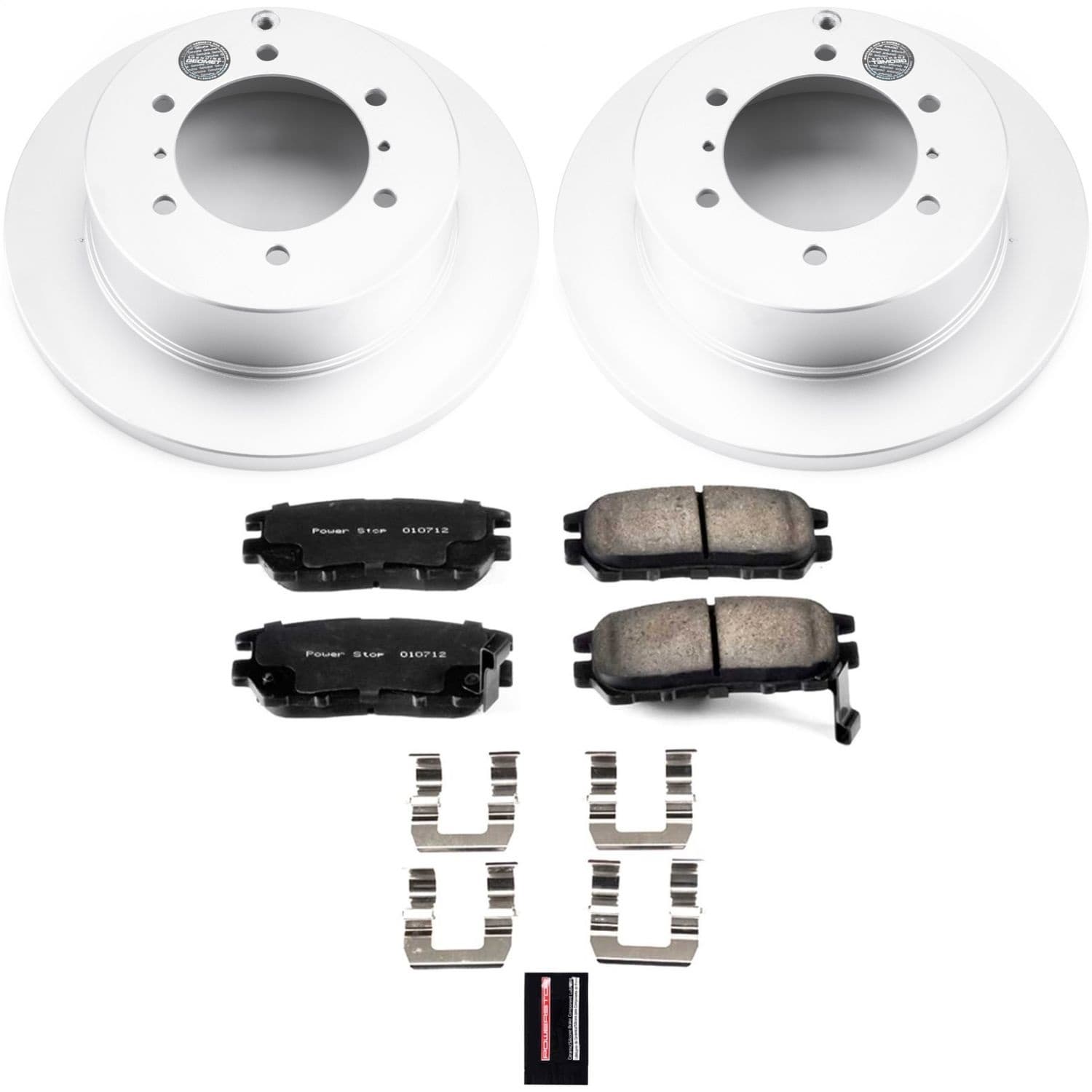 Power Stop - CRK5022 - Rear - Disc Brake Pad and Rotor Kit image 1