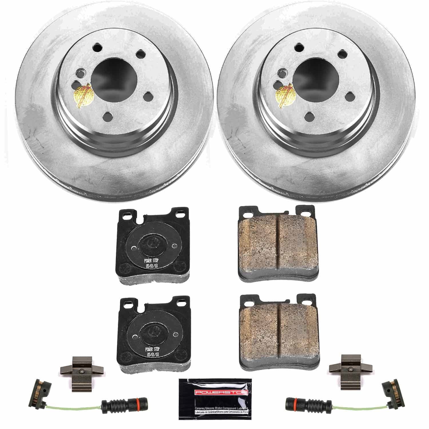 Power Stop - CRK5054 - Rear - Disc Brake Pad and Rotor Kit image 1