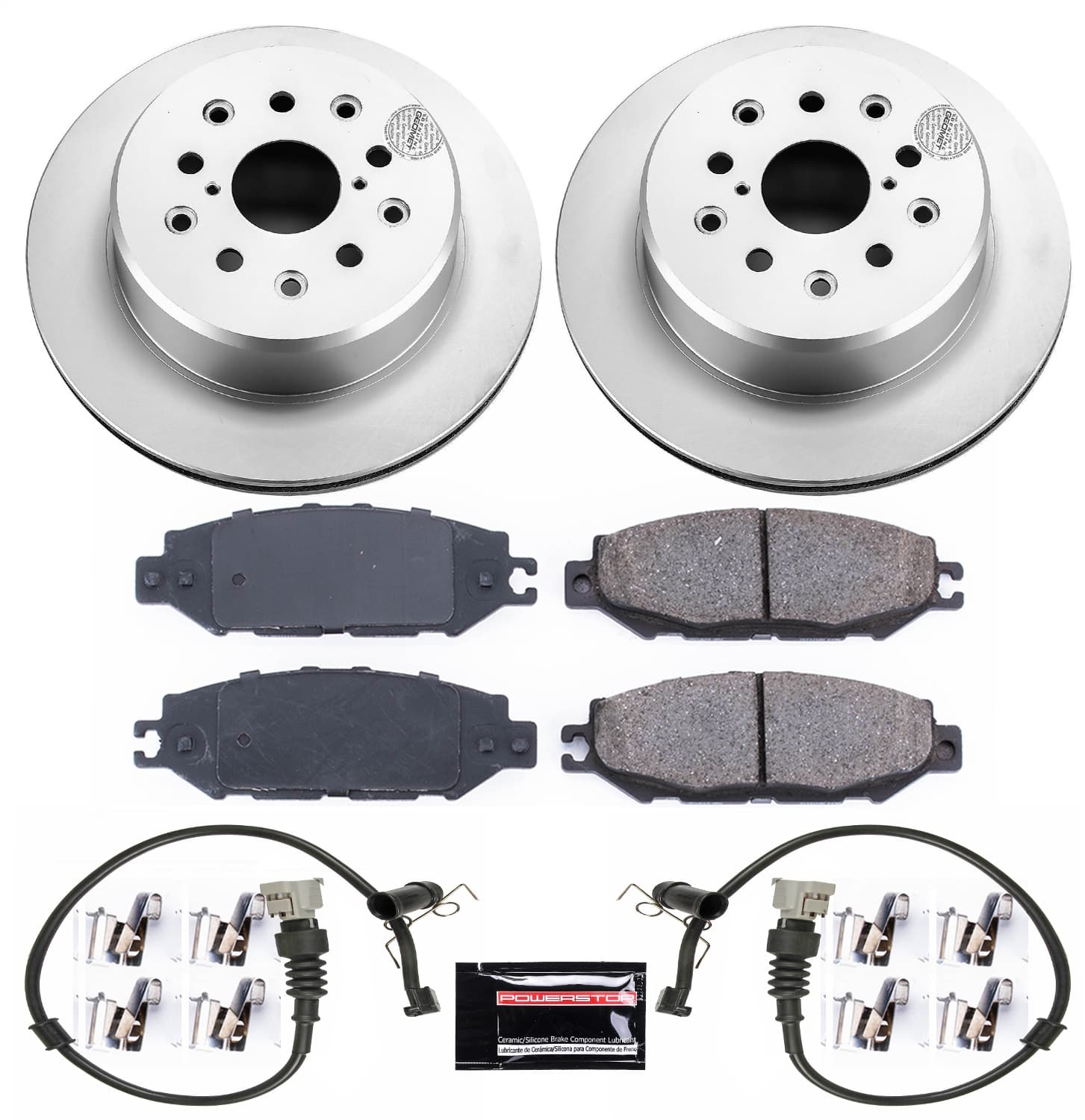 Power Stop - CRK5061 - Rear - Disc Brake Pad and Rotor Kit image 1