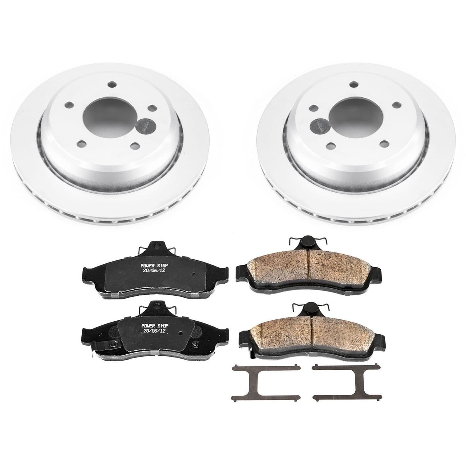 Power Stop - CRK5064 - Rear - Disc Brake Pad and Rotor Kit image 1