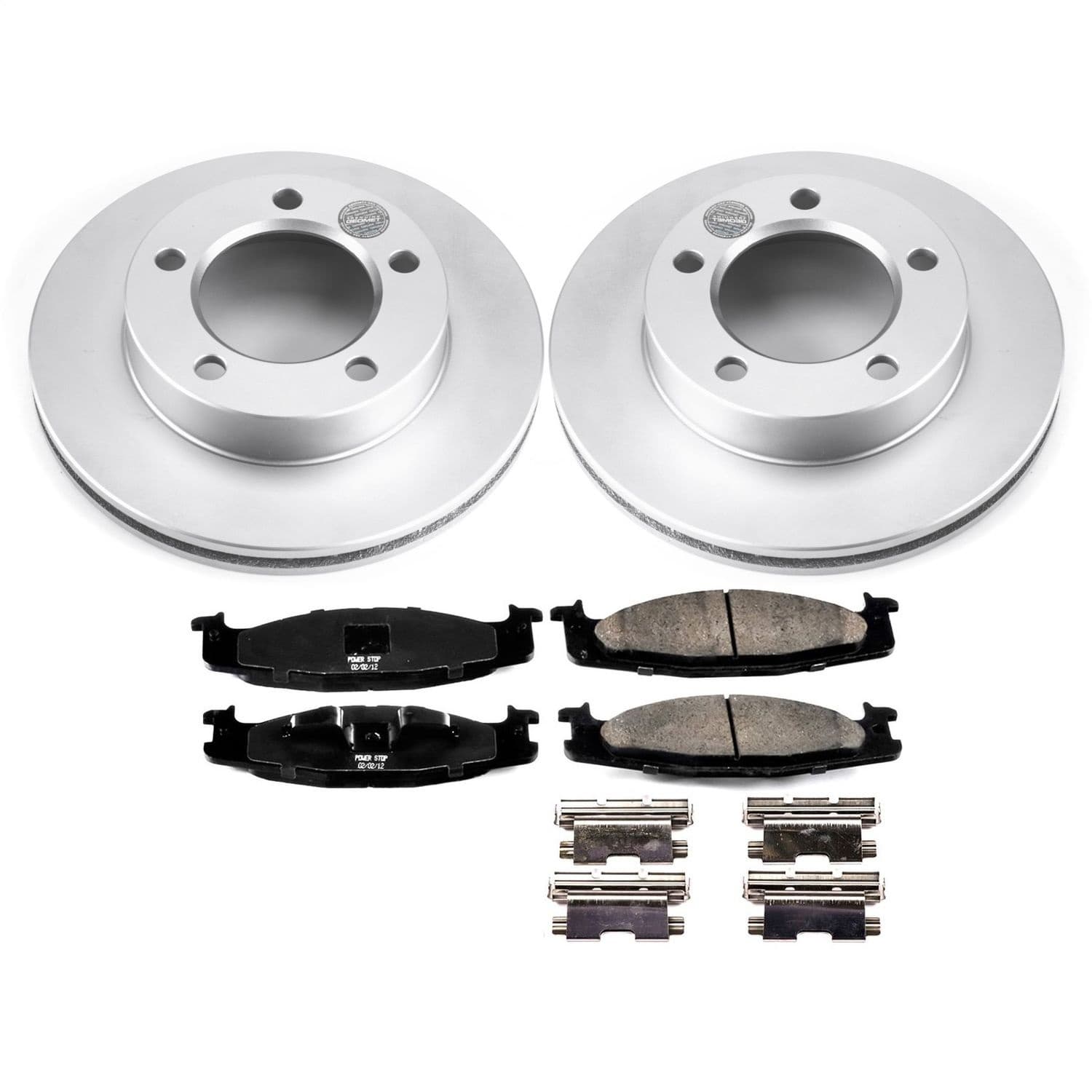 Power Stop - CRK5067 - Front - Disc Brake Pad and Rotor Kit image 1