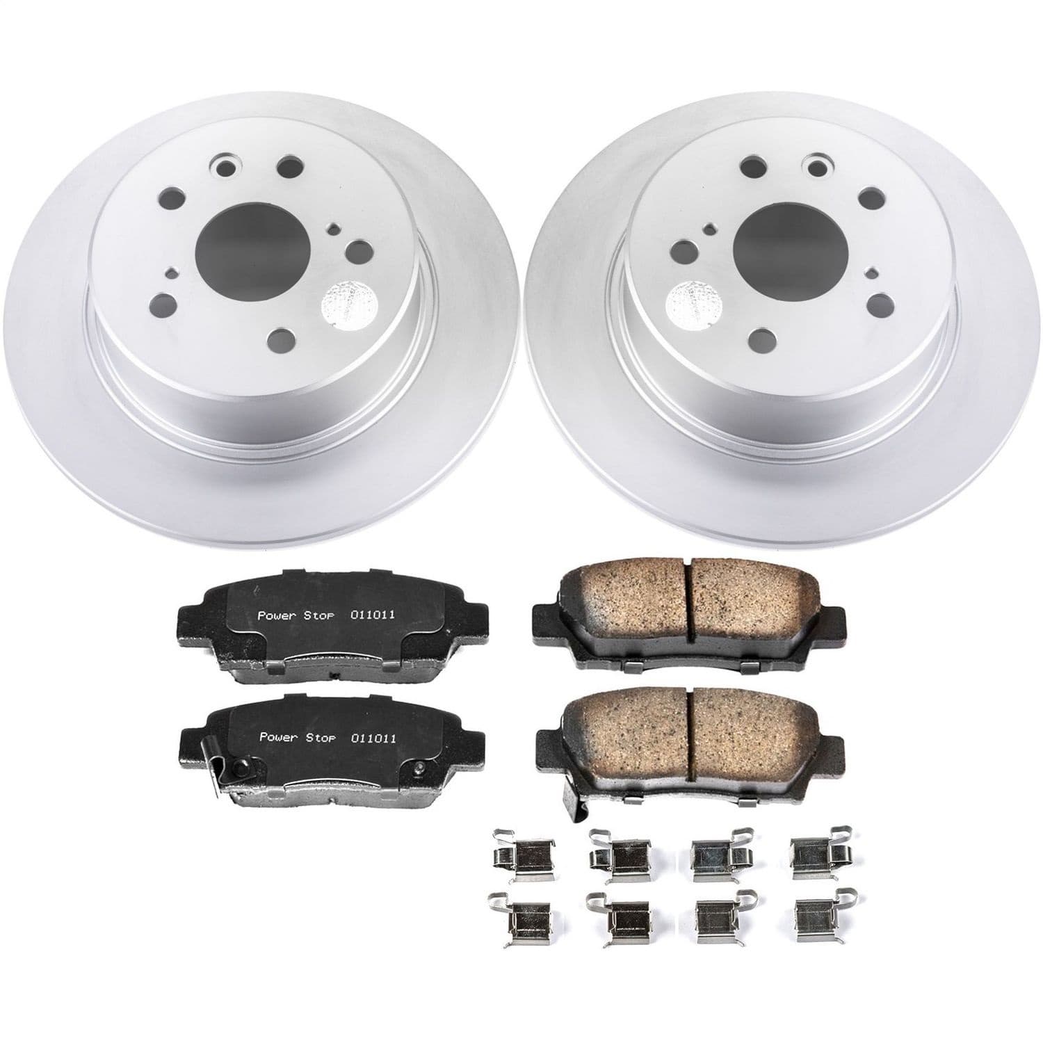 Power Stop - CRK5103 - Rear - Disc Brake Pad and Rotor Kit image 1