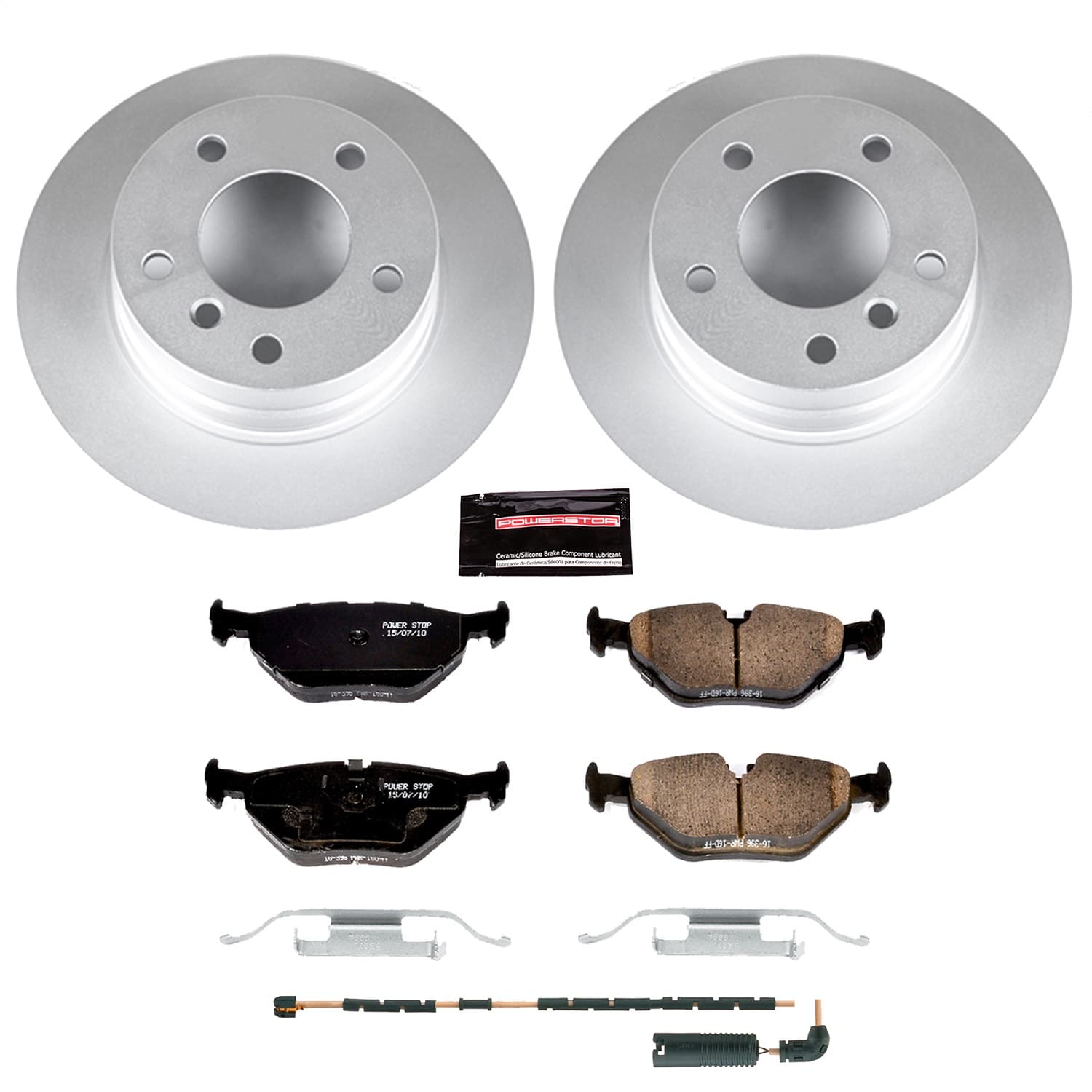 Power Stop - CRK5130 - Rear - Disc Brake Pad and Rotor Kit image 1