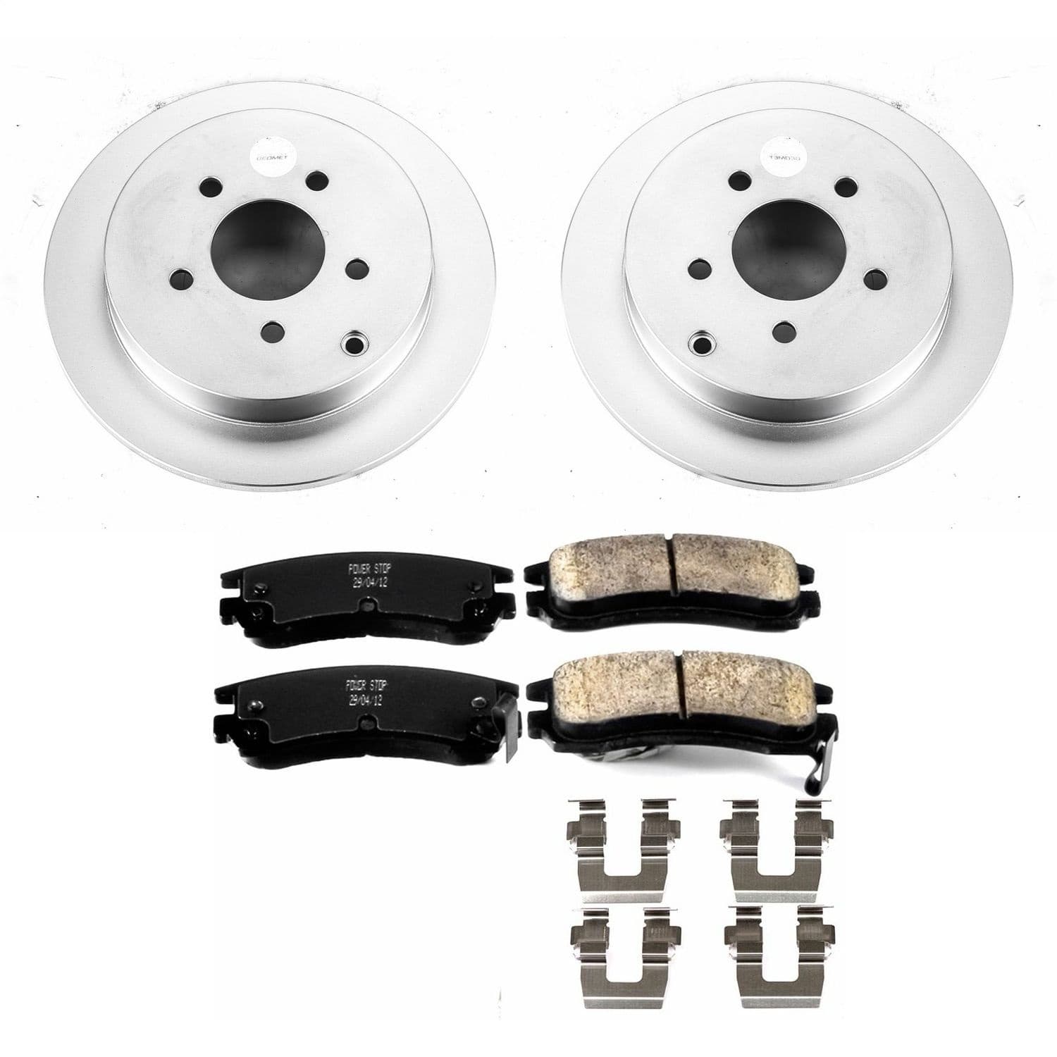 Power Stop - CRK5135 - Rear - Disc Brake Pad and Rotor Kit image 1