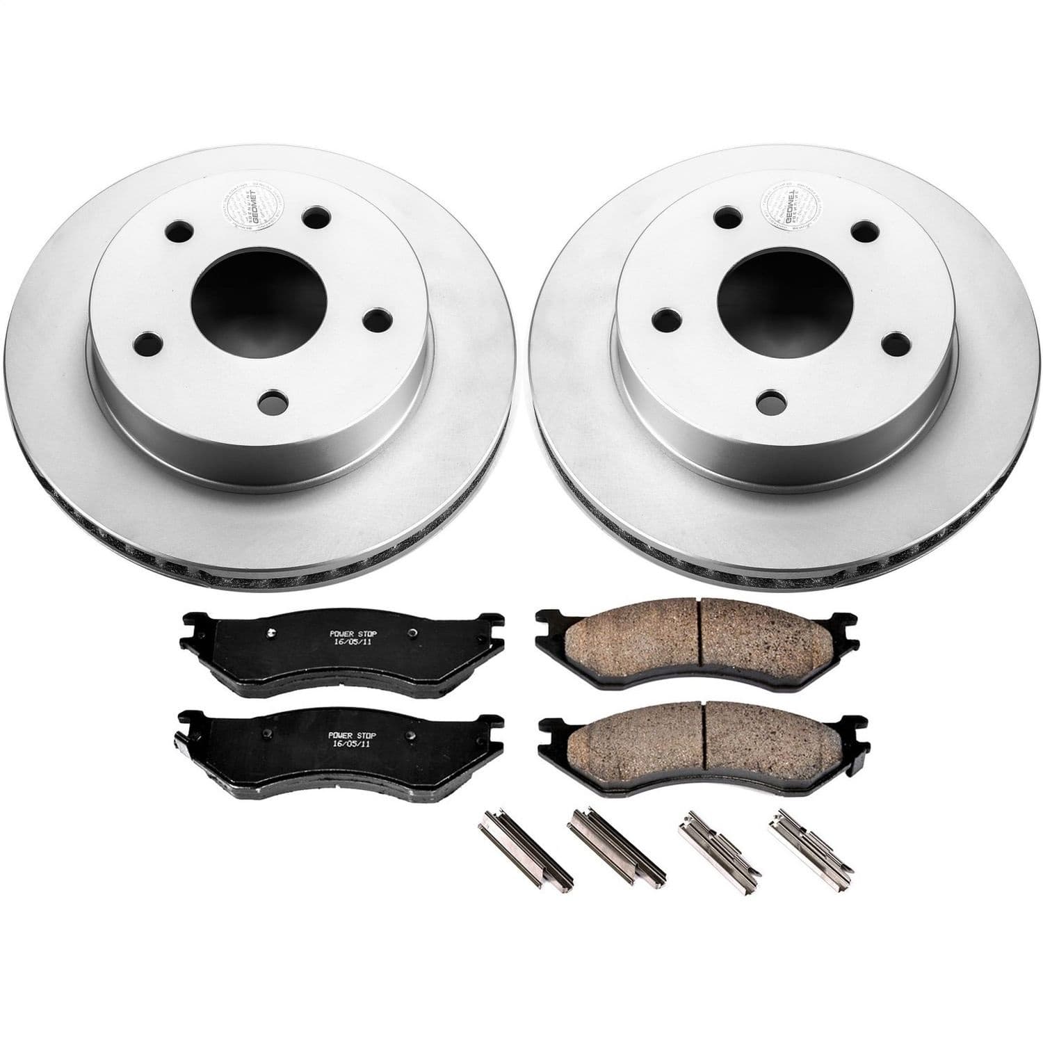 Power Stop - CRK5143 - Front - Disc Brake Pad and Rotor Kit image 1