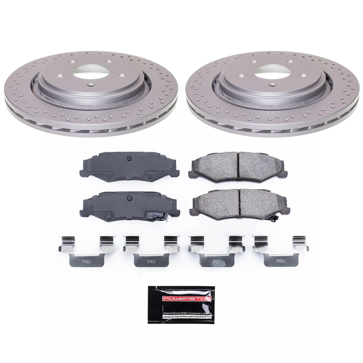 Power Stop - CRK5159 - Rear - Disc Brake Pad and Rotor Kit image 1