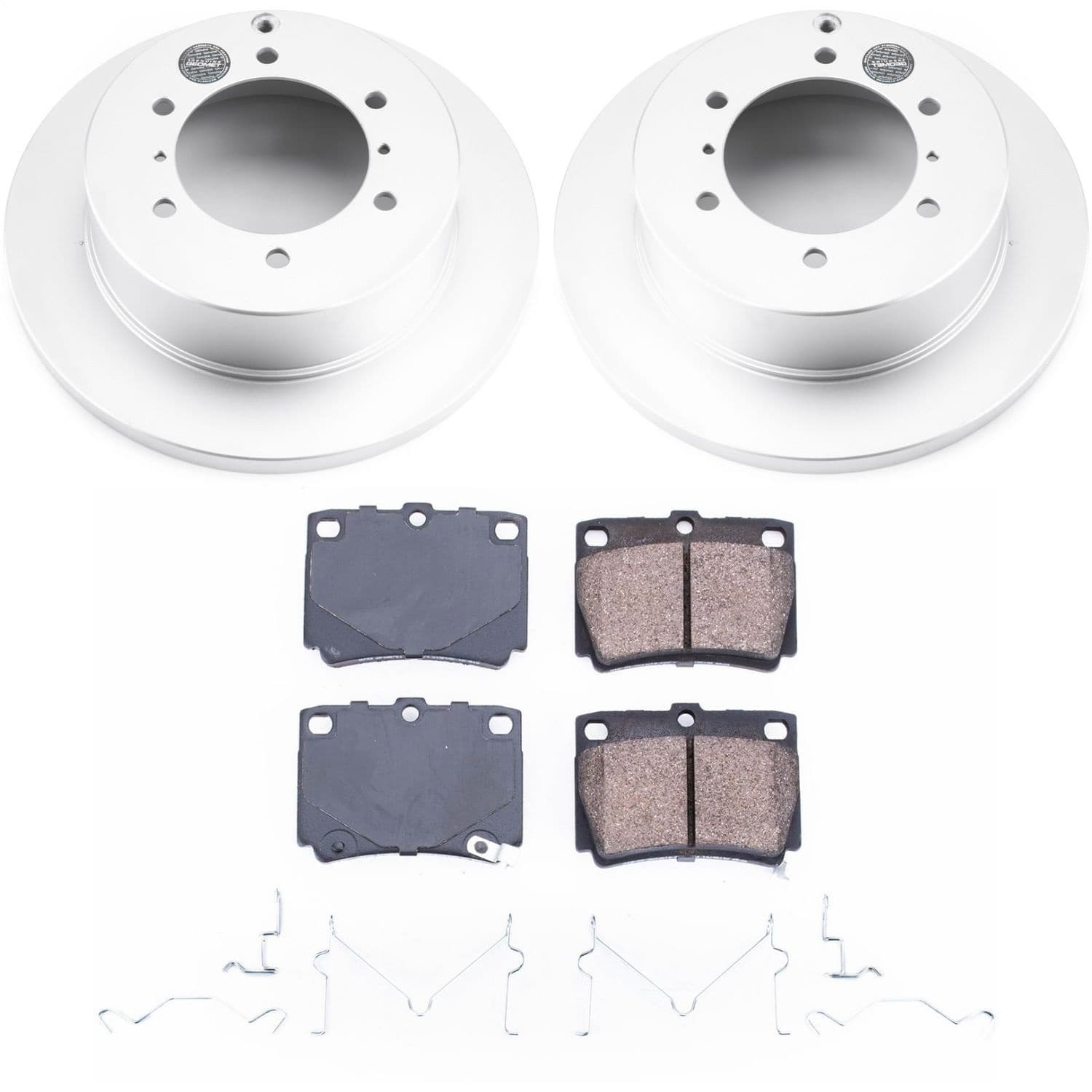 Power Stop - CRK5160 - Rear - Disc Brake Pad and Rotor Kit image 1