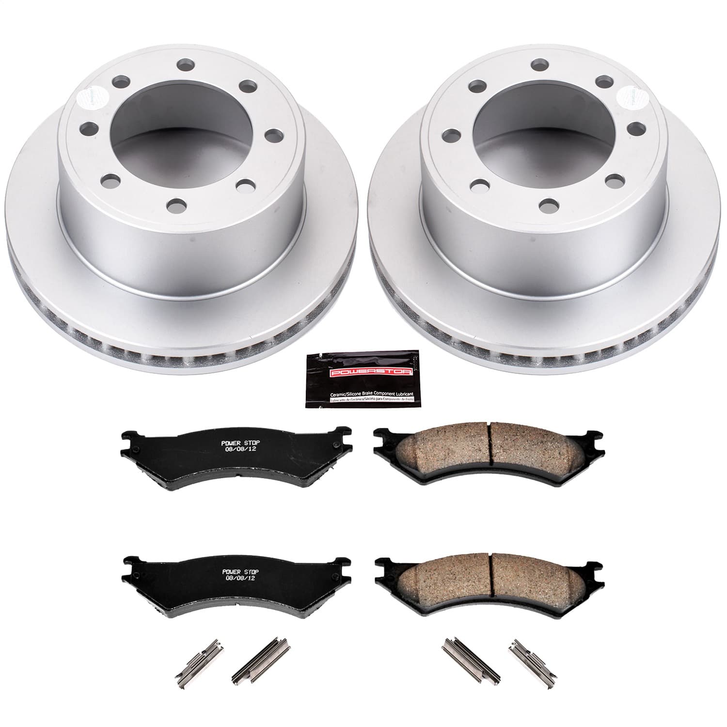 Power Stop - CRK5203 - Rear - Disc Brake Pad and Rotor Kit image 1