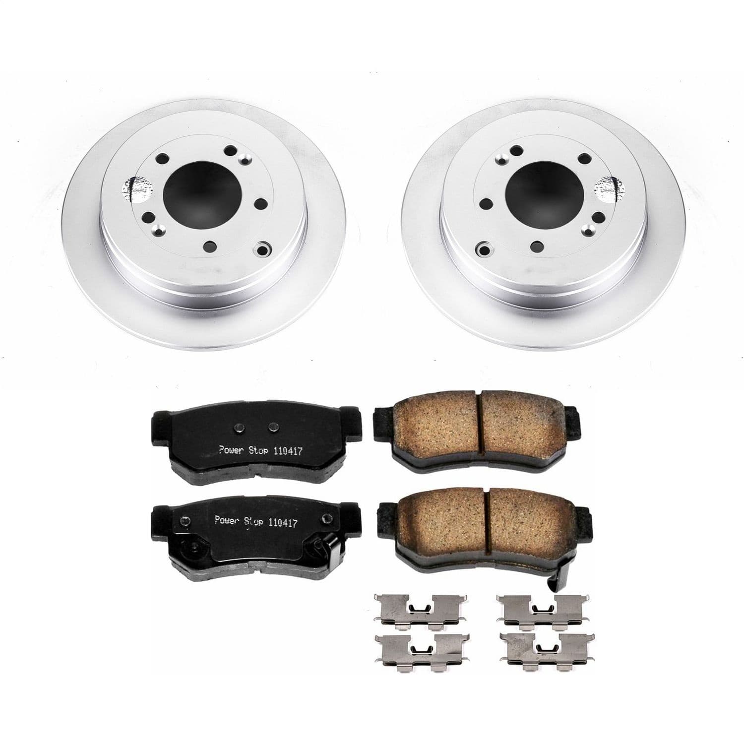 Power Stop - CRK5209 - Rear - Disc Brake Pad and Rotor Kit image 1