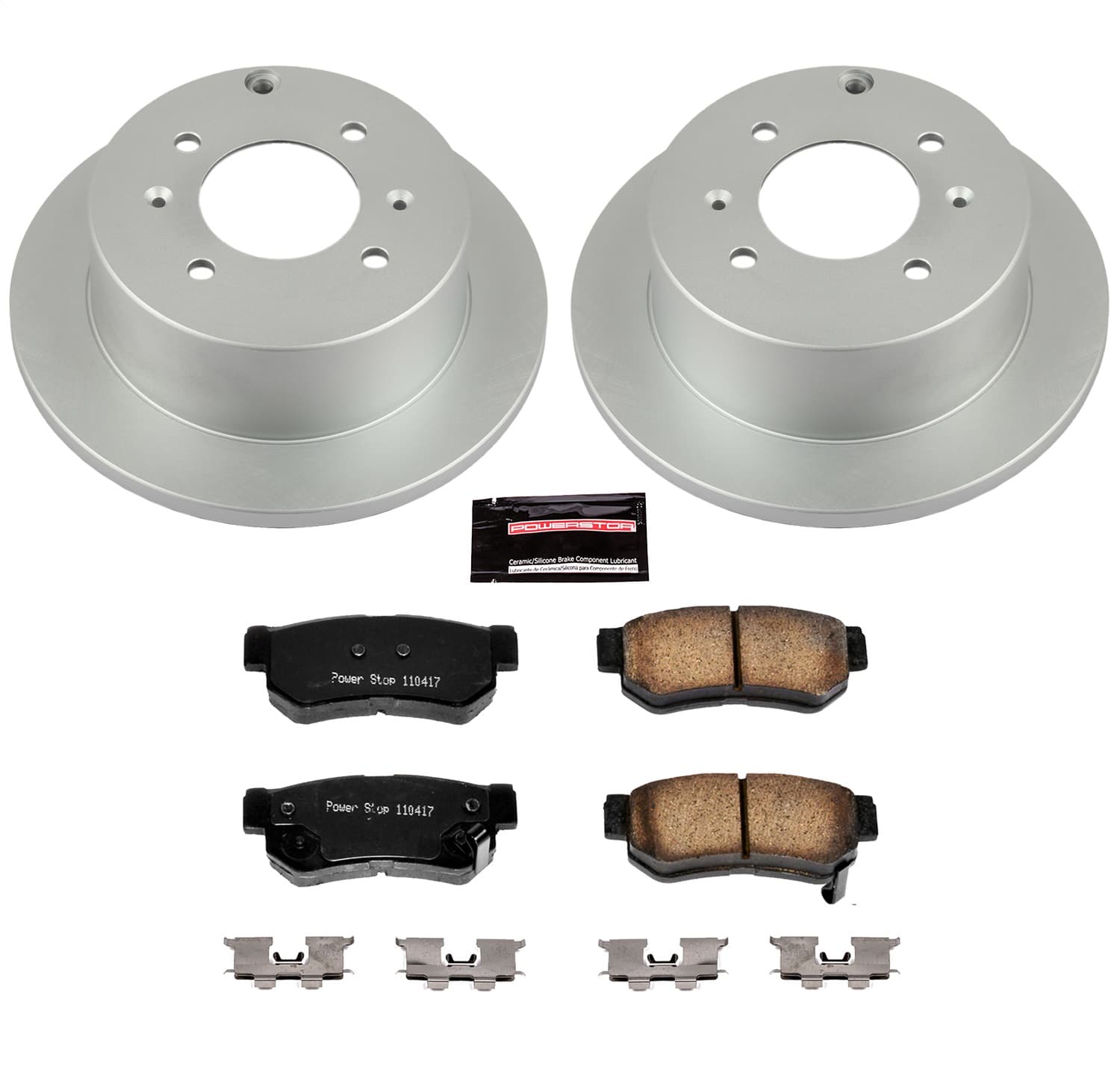 Power Stop - CRK5212 - Rear - Disc Brake Pad and Rotor Kit image 1