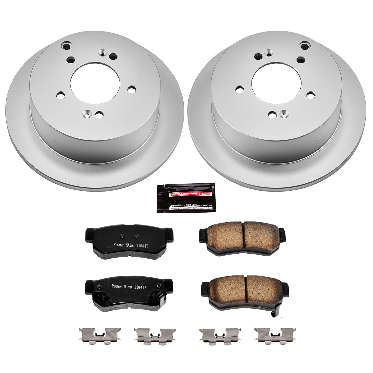 Power Stop - CRK5213 - Rear - Disc Brake Pad and Rotor Kit image 1