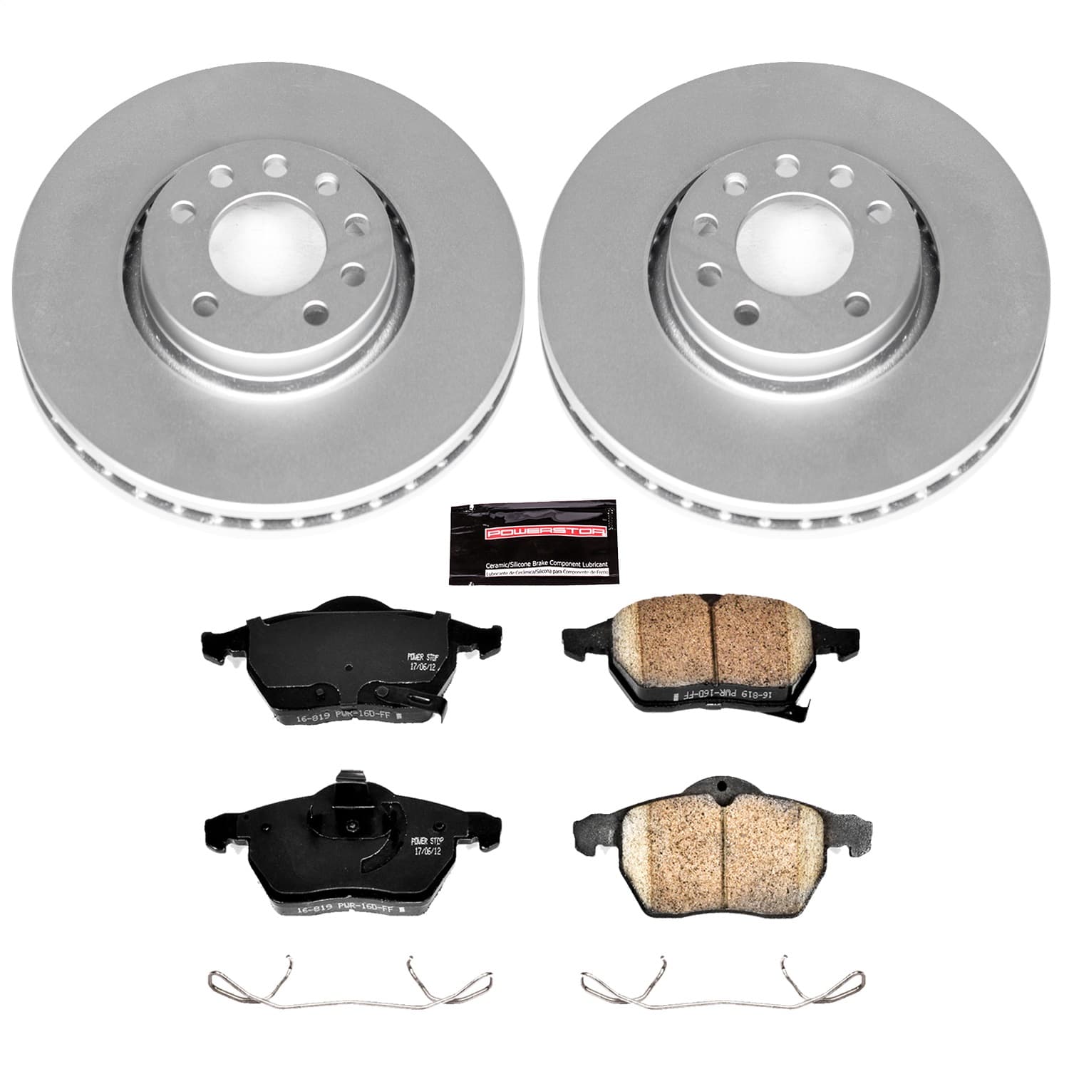 Power Stop - CRK5218 - Front - Disc Brake Pad and Rotor Kit image 1