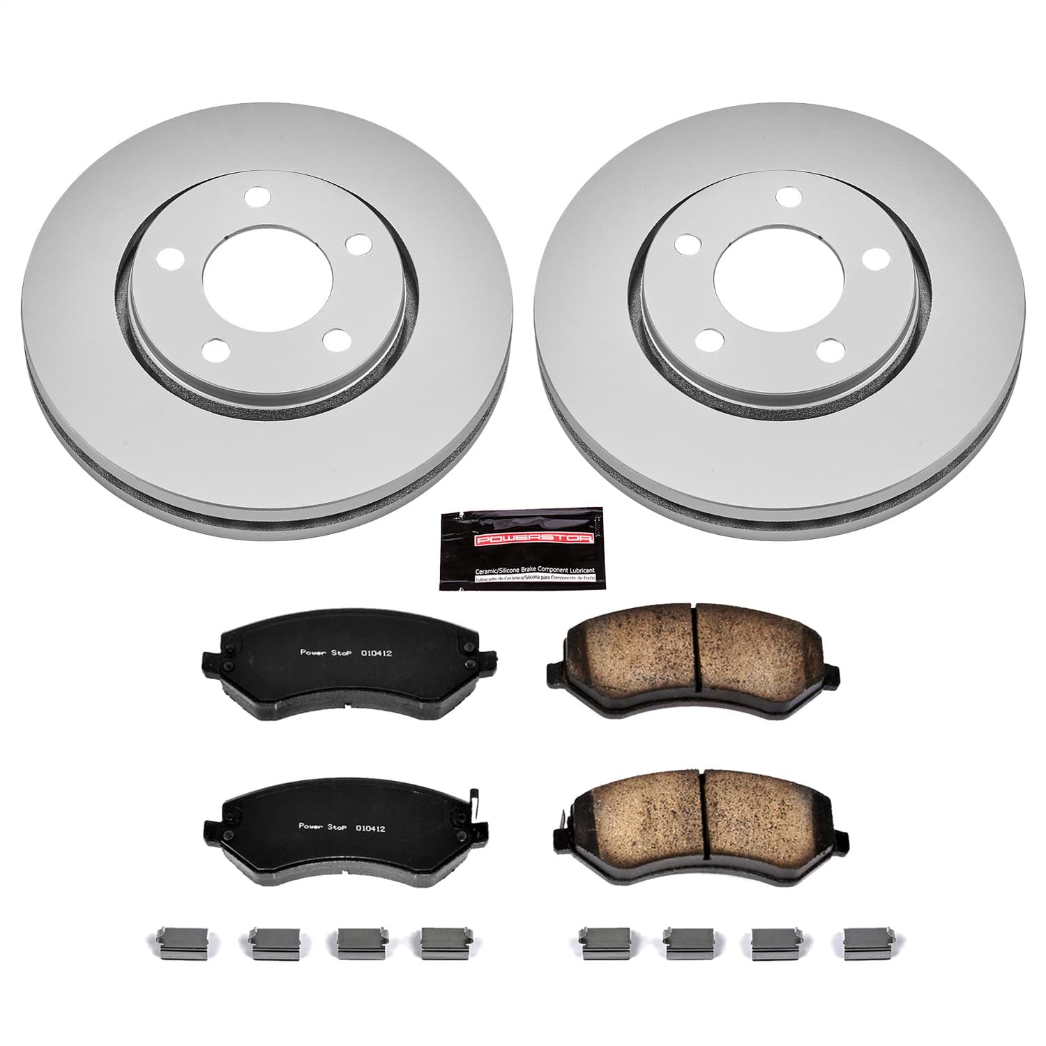 Power Stop - CRK5244 - Front - Disc Brake Pad and Rotor Kit image 1