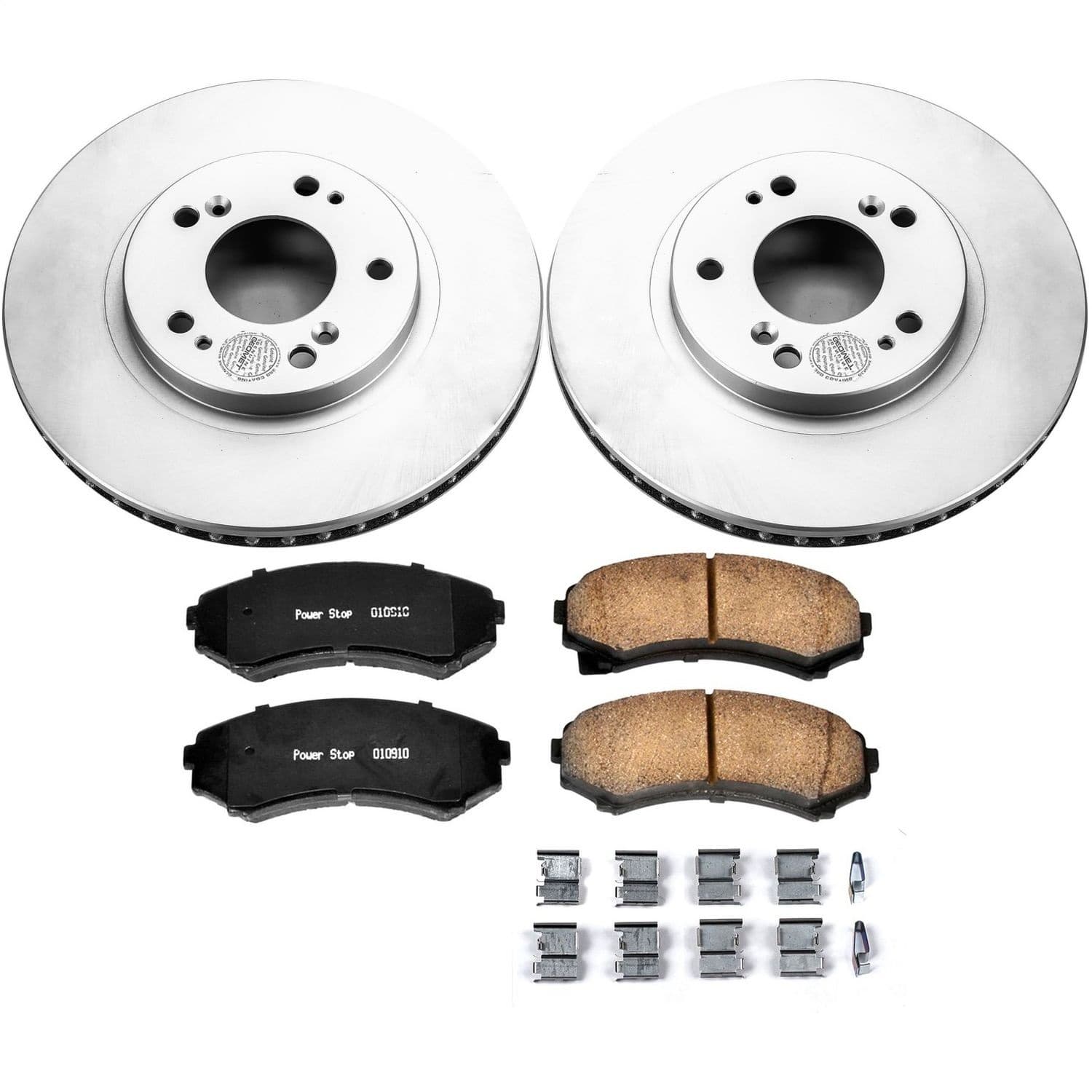 Power Stop - CRK5258 - Front - Disc Brake Pad and Rotor Kit image 1