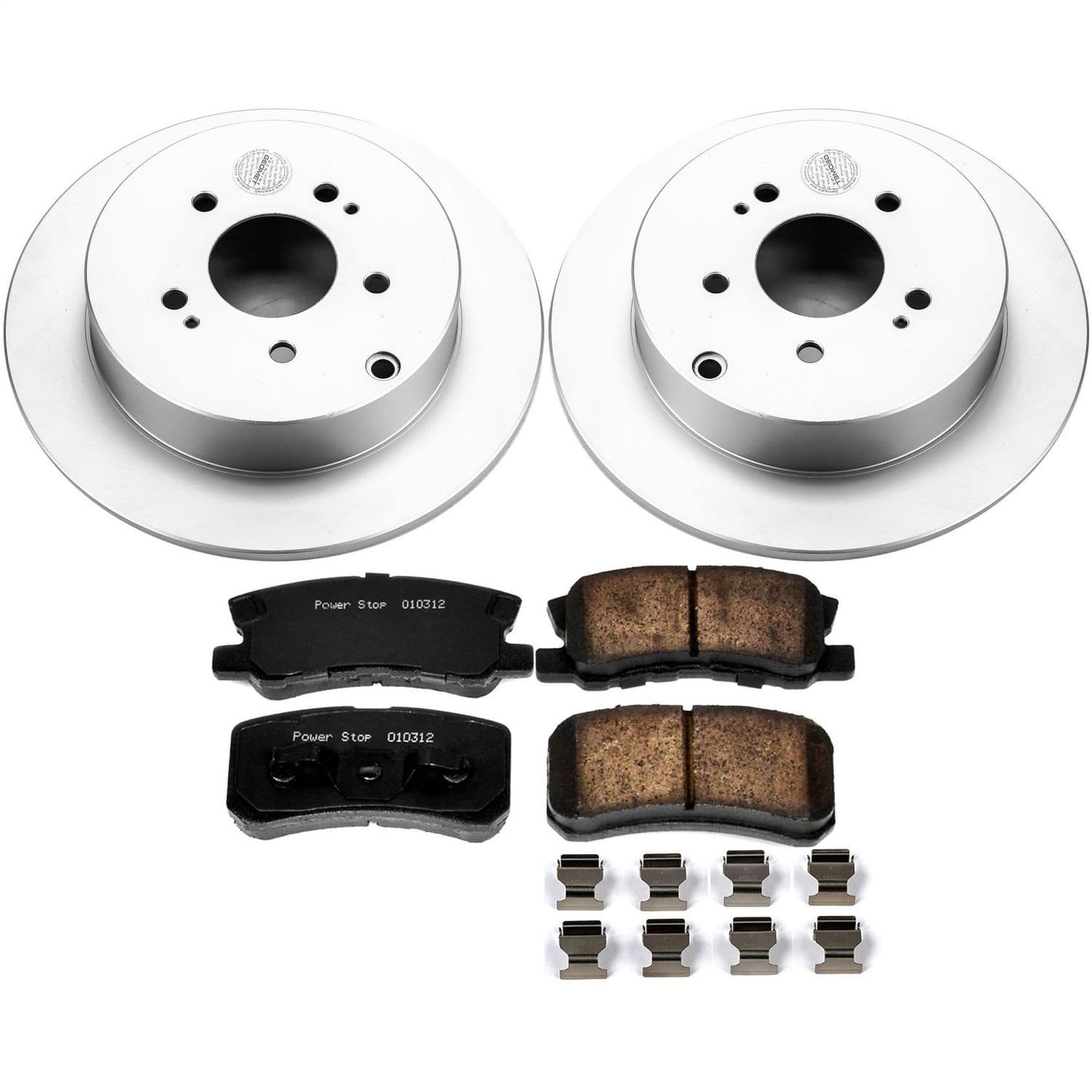 Power Stop - CRK5260 - Rear - Disc Brake Pad and Rotor Kit image 1