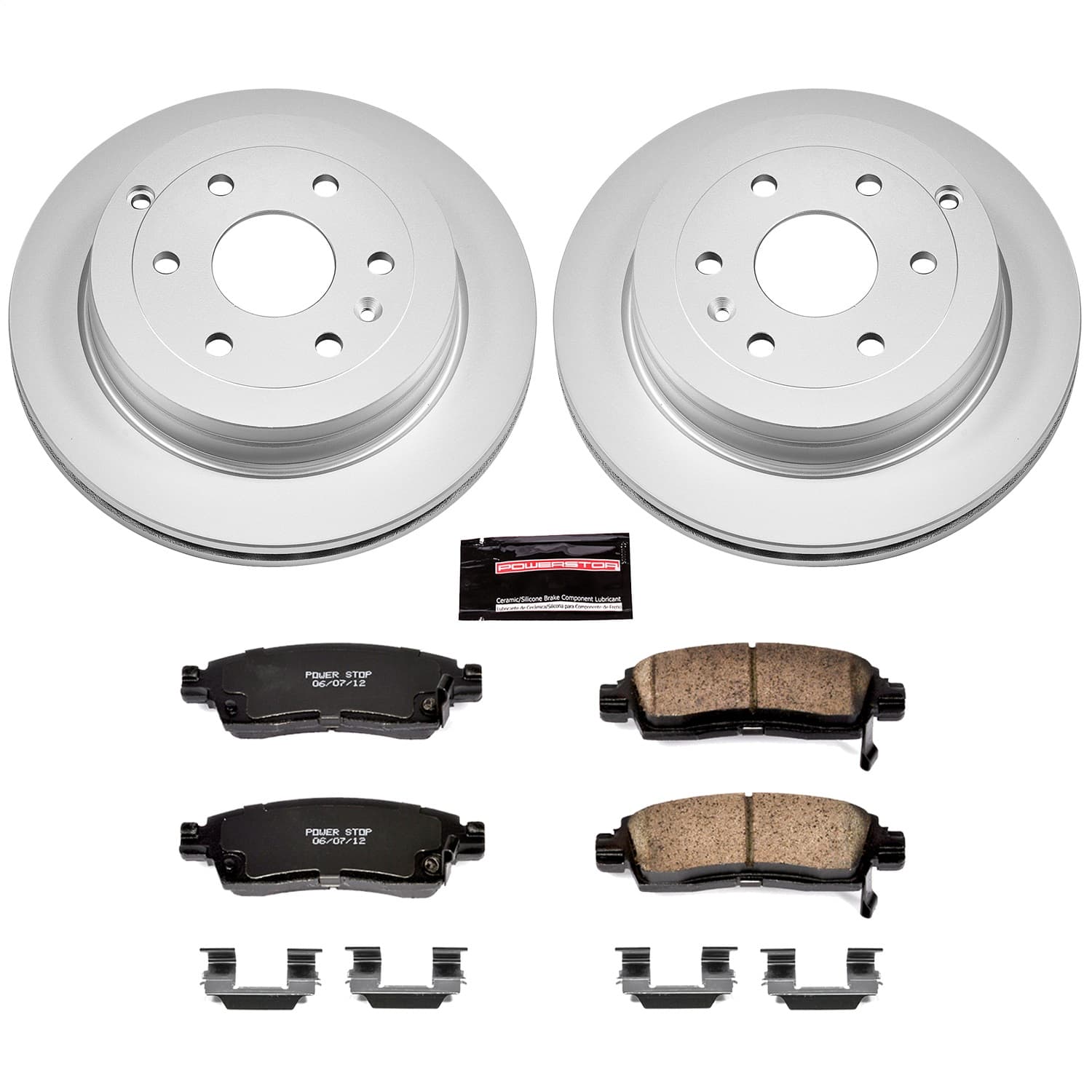 Power Stop - CRK5262 - Rear - Disc Brake Pad and Rotor Kit image 1
