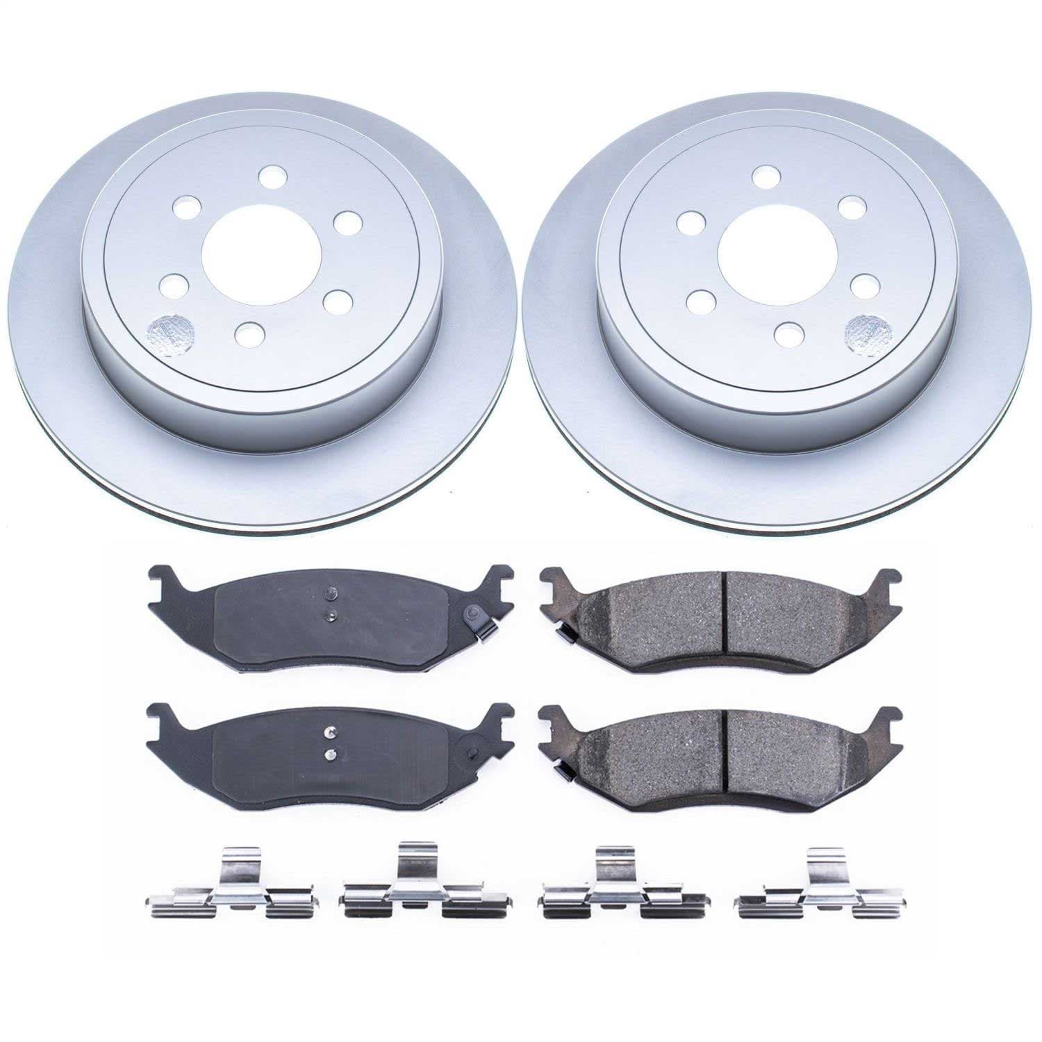 Power Stop - CRK5270 - Rear - Disc Brake Pad and Rotor Kit image 1