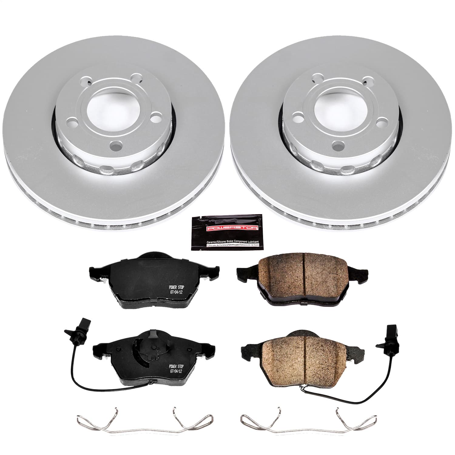 Power Stop - CRK528 - Front - Disc Brake Pad and Rotor Kit image 1