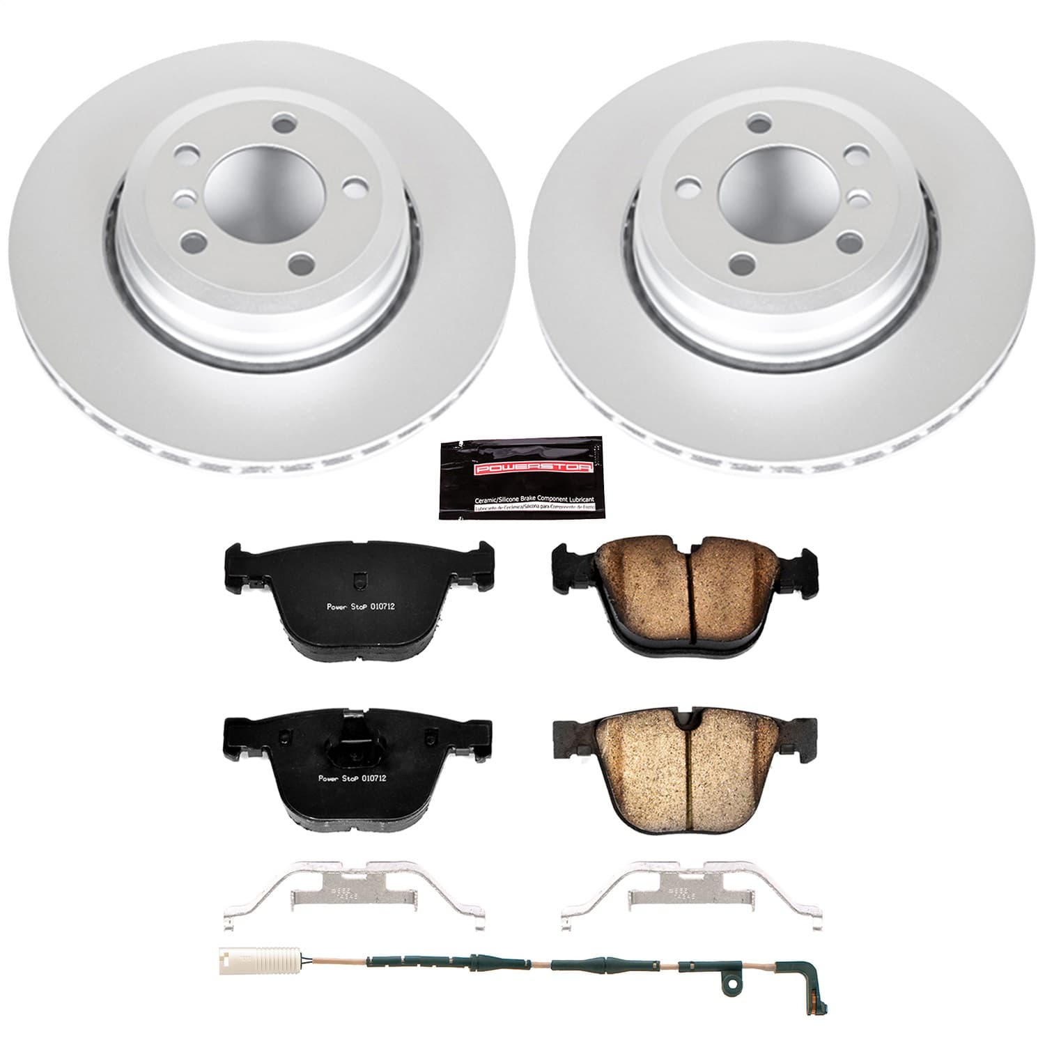 Power Stop - CRK5283 - Rear - Disc Brake Pad and Rotor Kit image 1