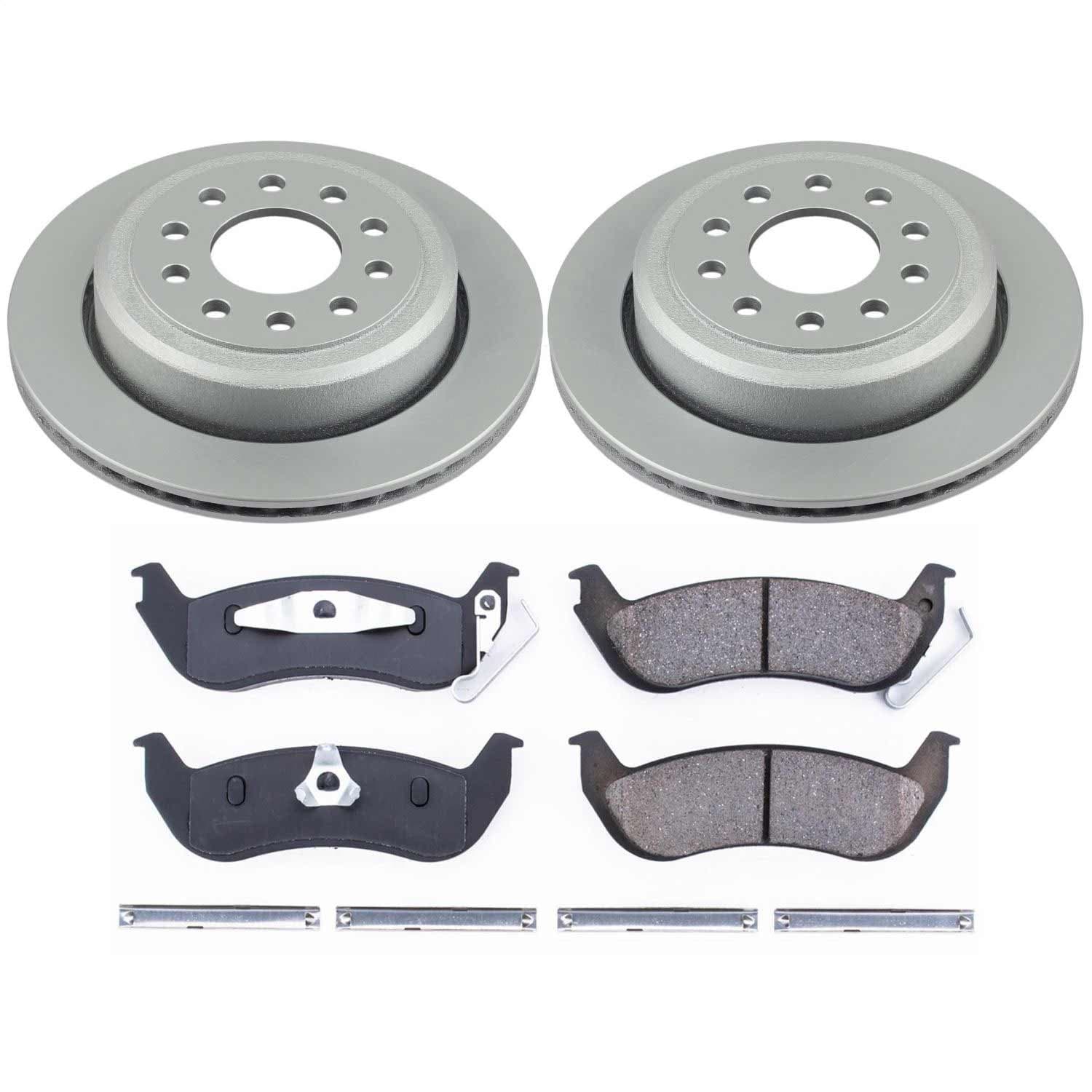 Power Stop - CRK5293 - Rear - Disc Brake Pad and Rotor Kit image 1