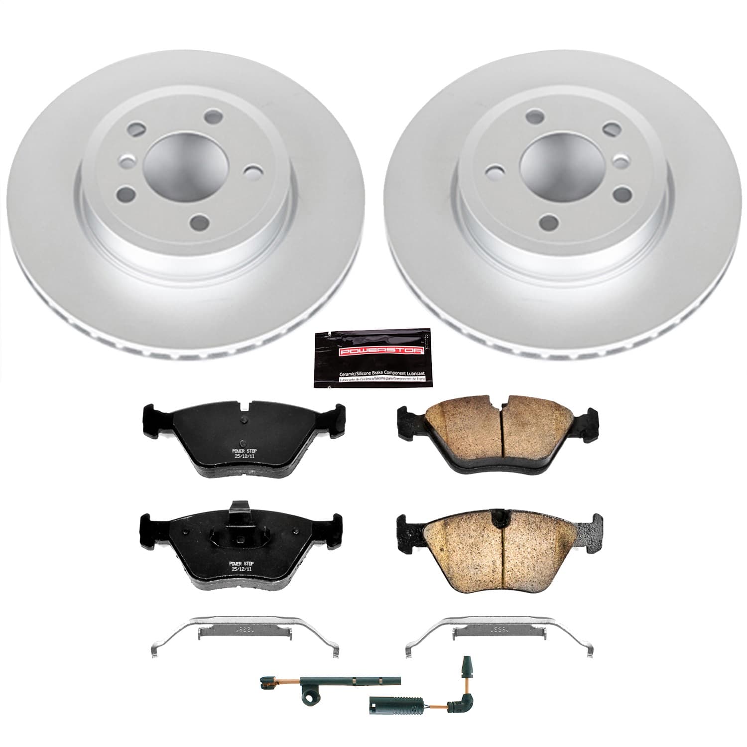 Power Stop - CRK5298 - Front - Disc Brake Pad and Rotor Kit image 1