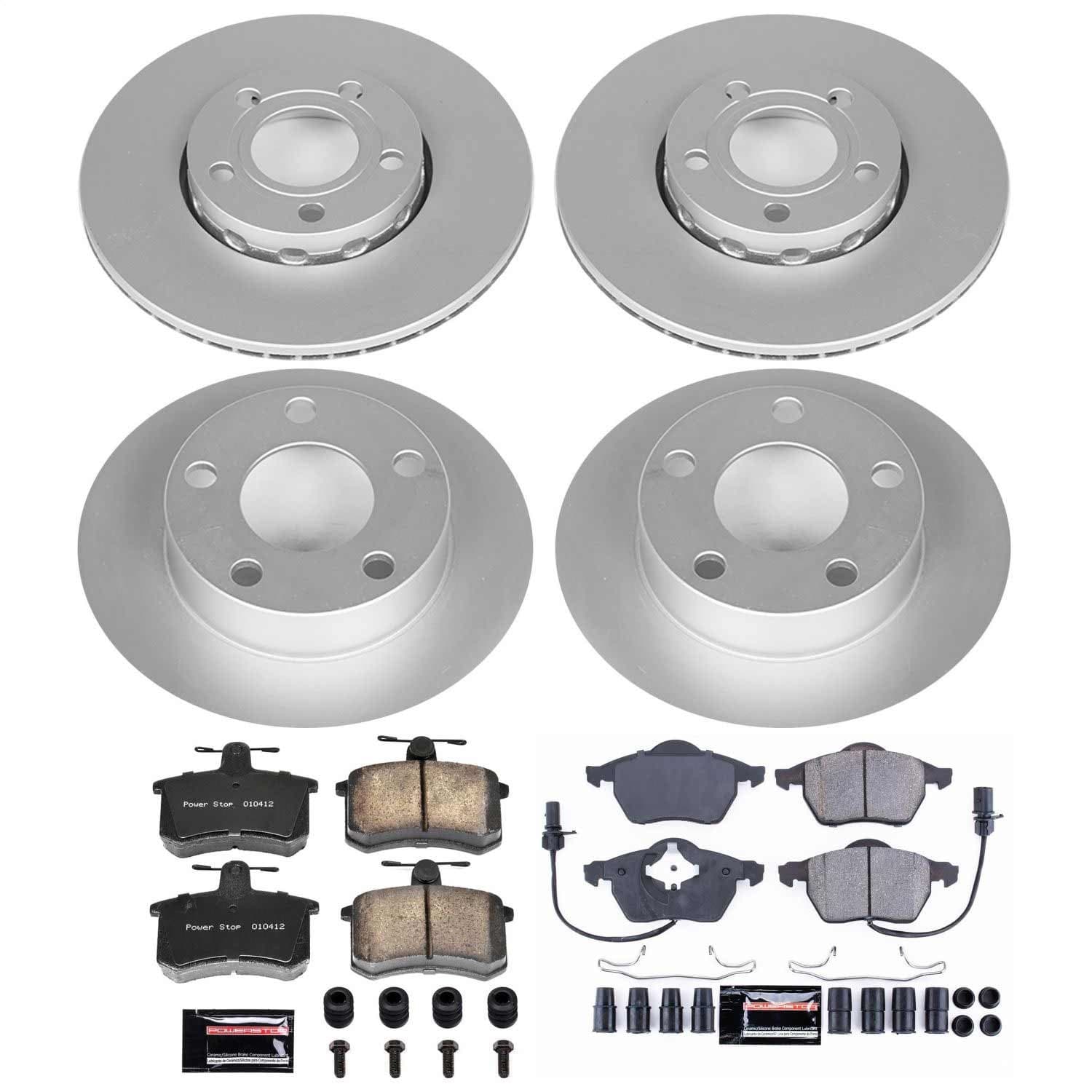 Power Stop - CRK530 - Front and Rear - Disc Brake Pad and Rotor Kit image 1