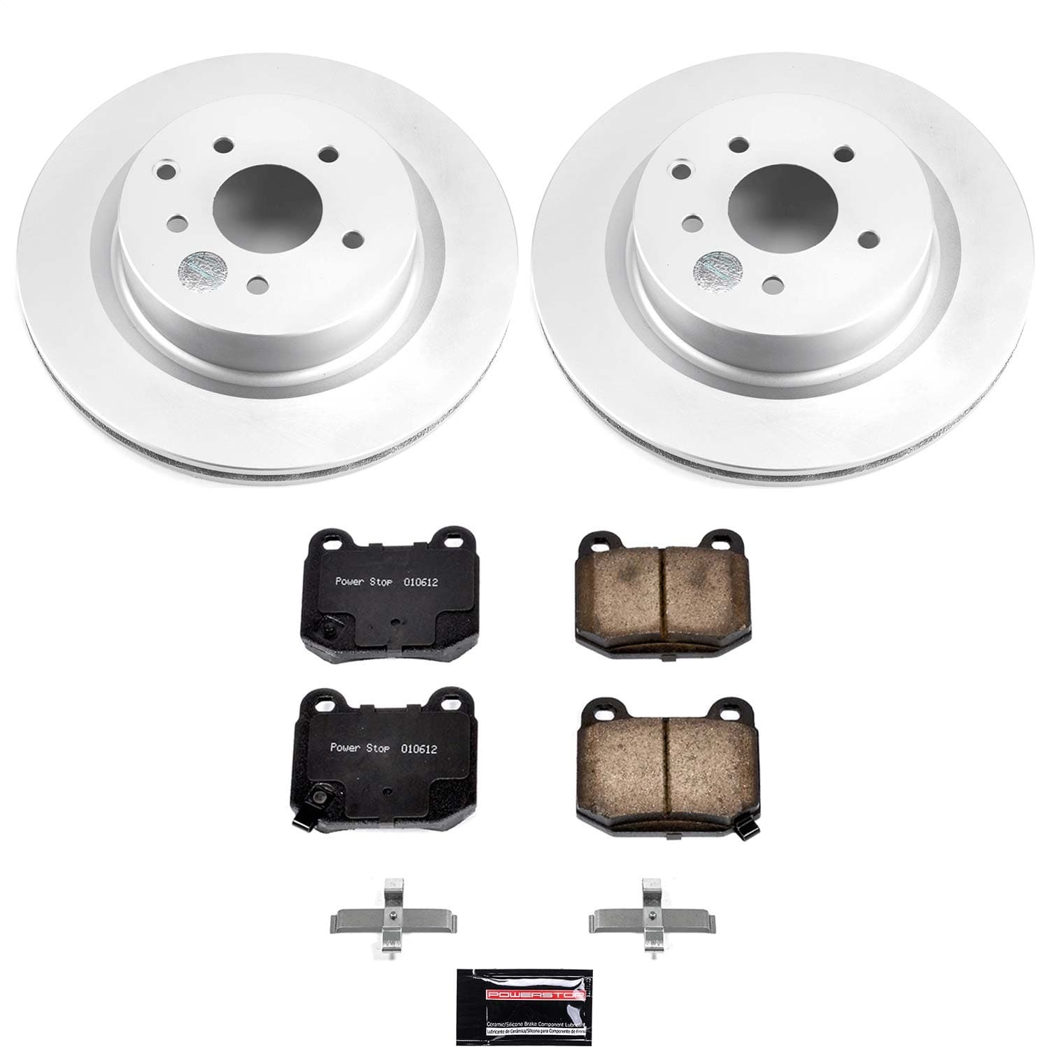 Power Stop - CRK5303 - Rear - Disc Brake Pad and Rotor Kit image 1