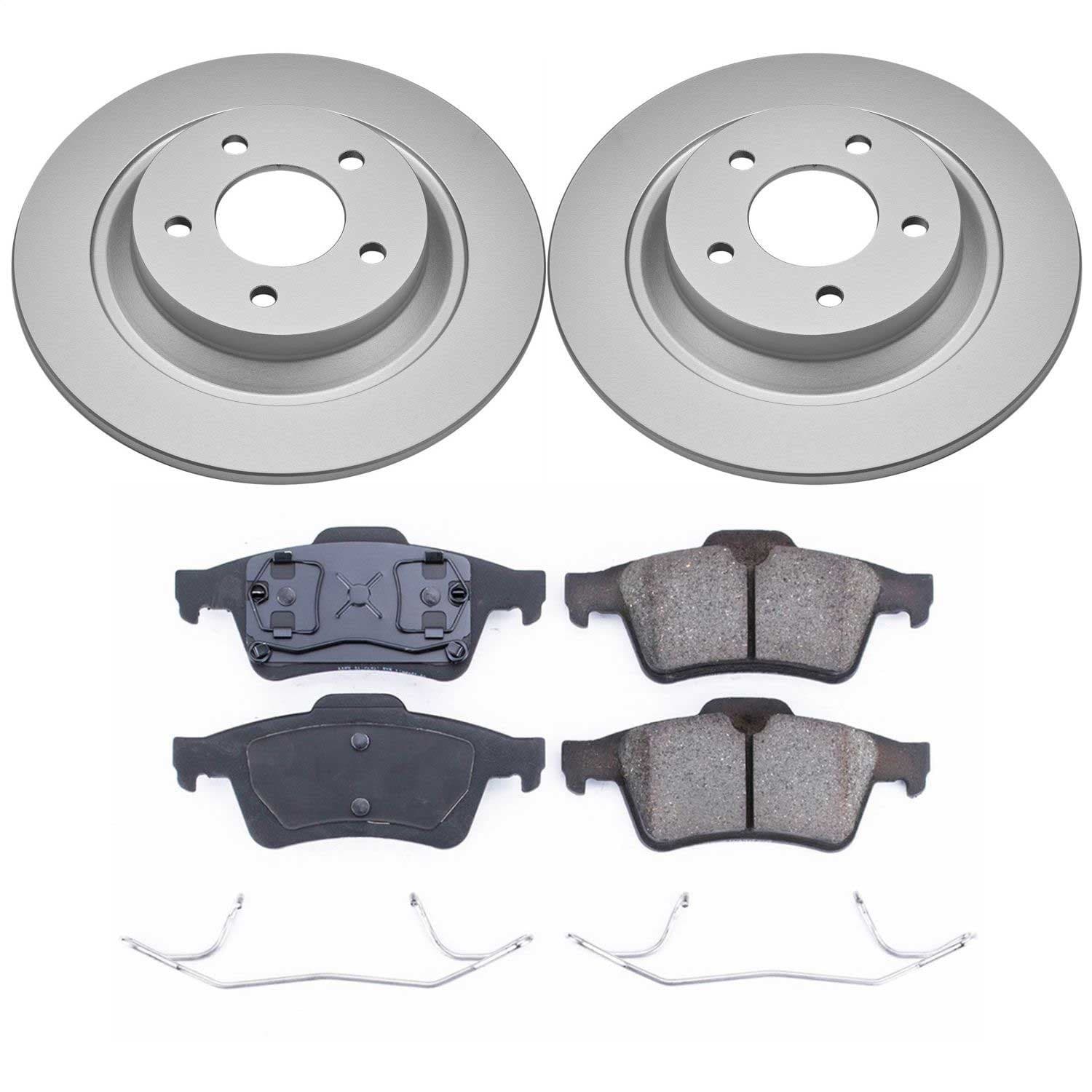 Power Stop - CRK5310 - Rear - Disc Brake Pad and Rotor Kit image 1