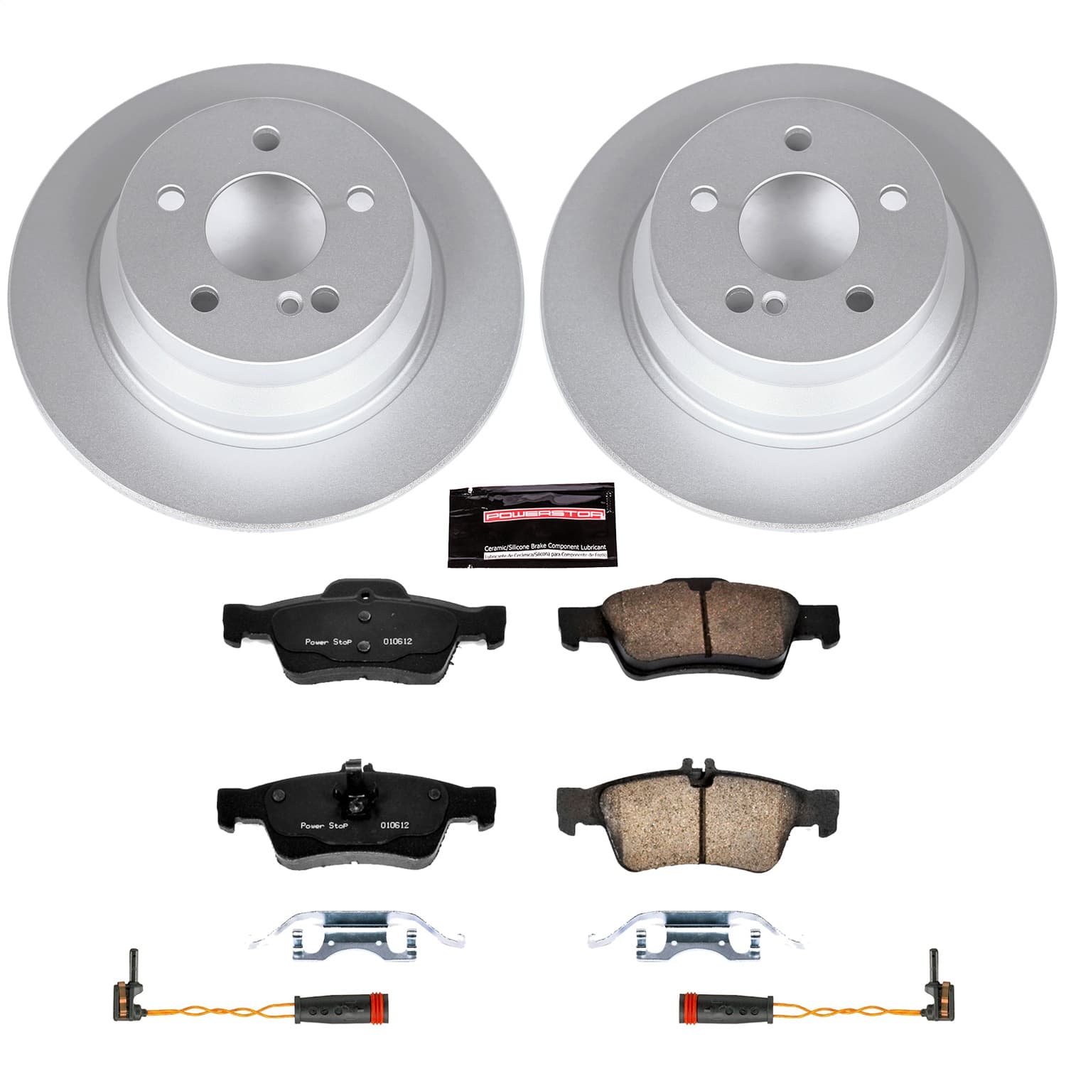 Power Stop - CRK5320 - Rear - Disc Brake Pad and Rotor Kit image 1