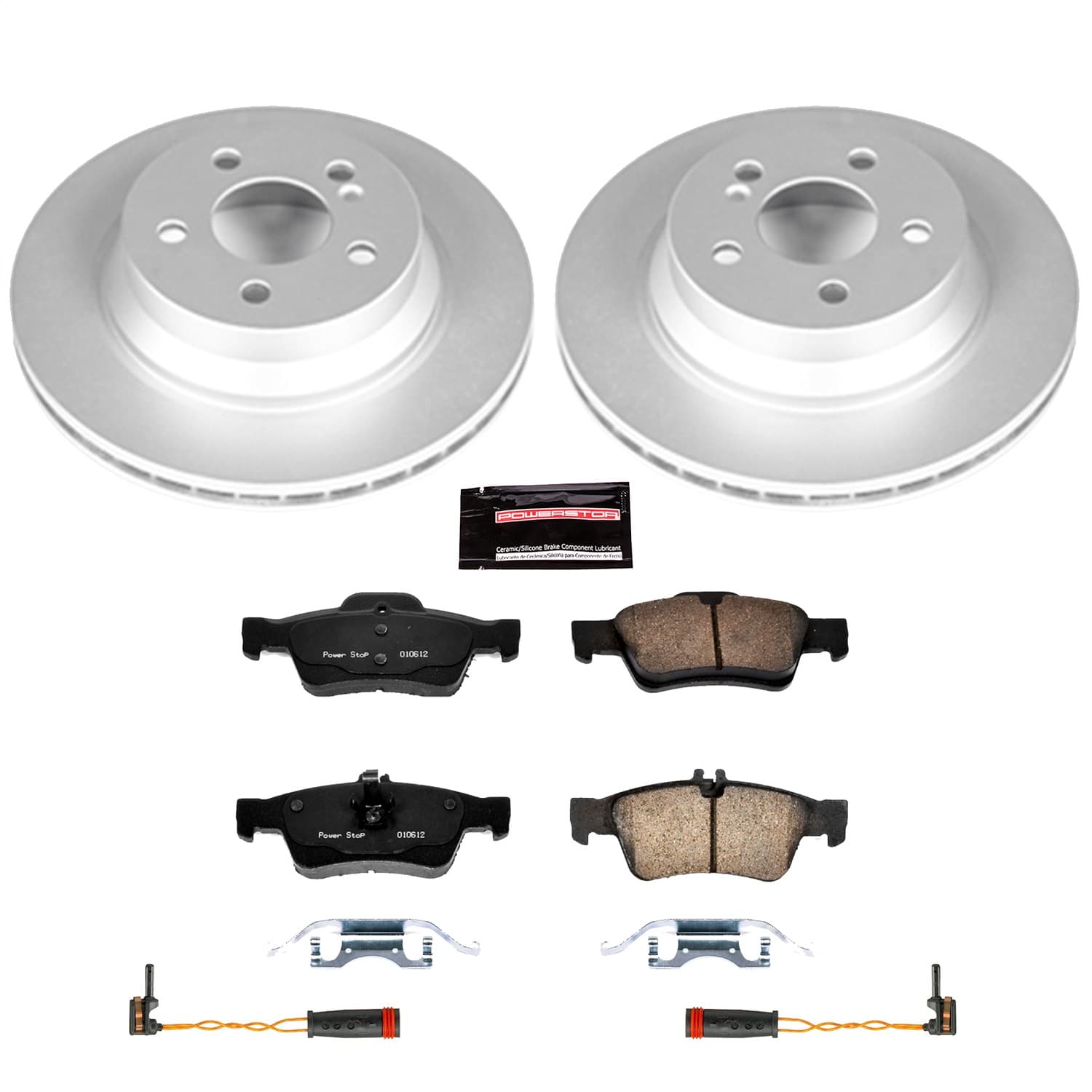 Power Stop - CRK5322 - Rear - Disc Brake Pad and Rotor Kit image 1