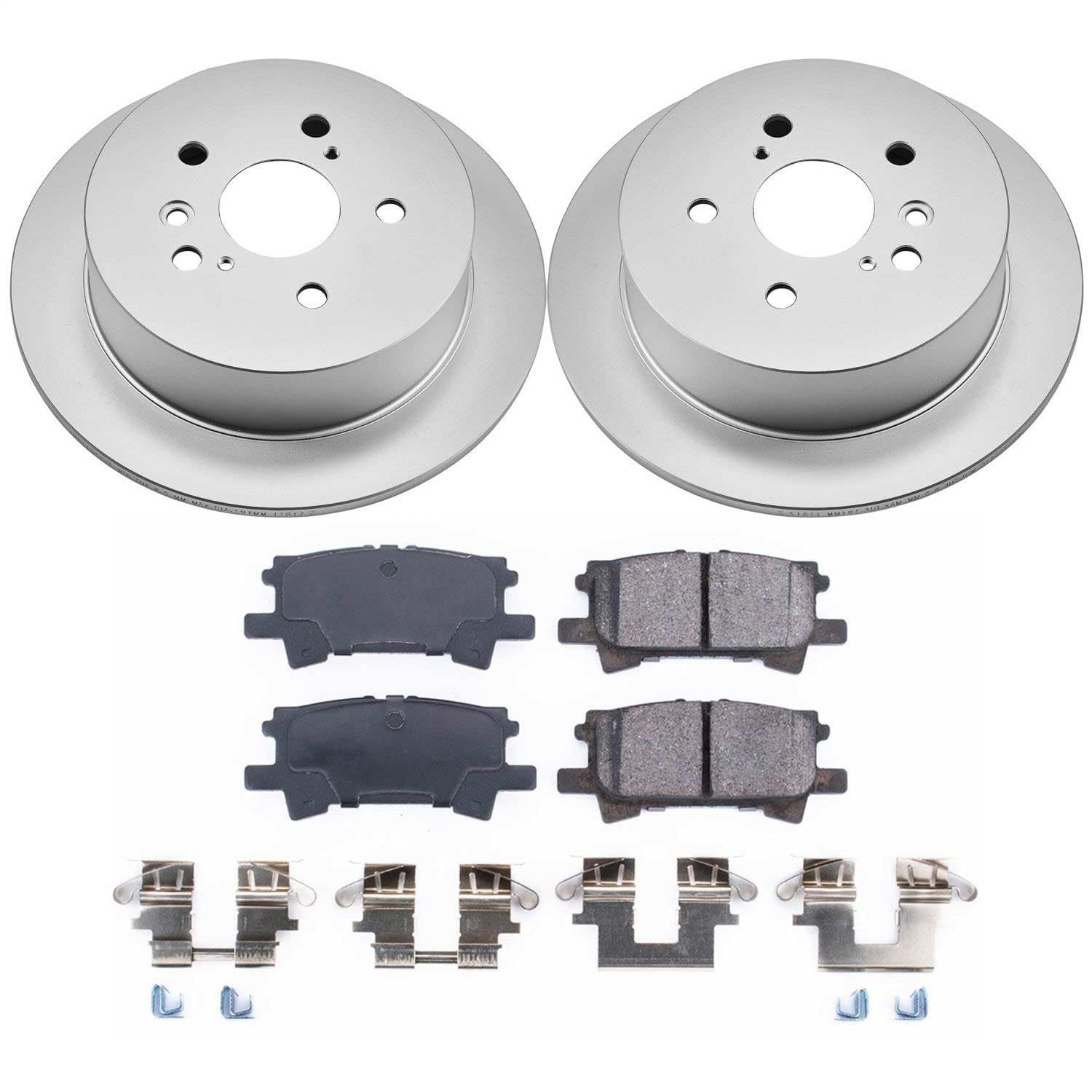 Power Stop - CRK5333 - Rear - Disc Brake Pad and Rotor Kit image 1