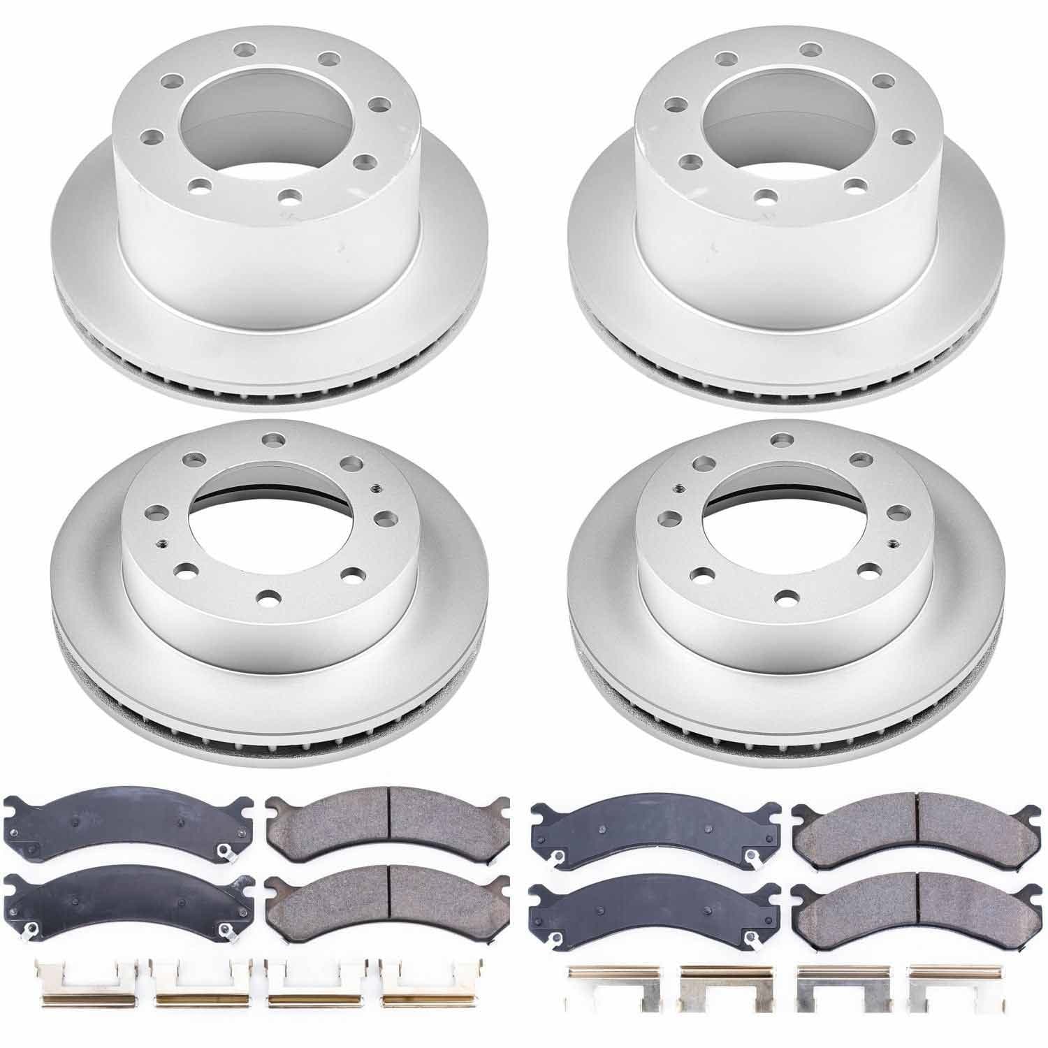 Power Stop - CRK5338 - Front and Rear - Disc Brake Pad and Rotor Kit image 1