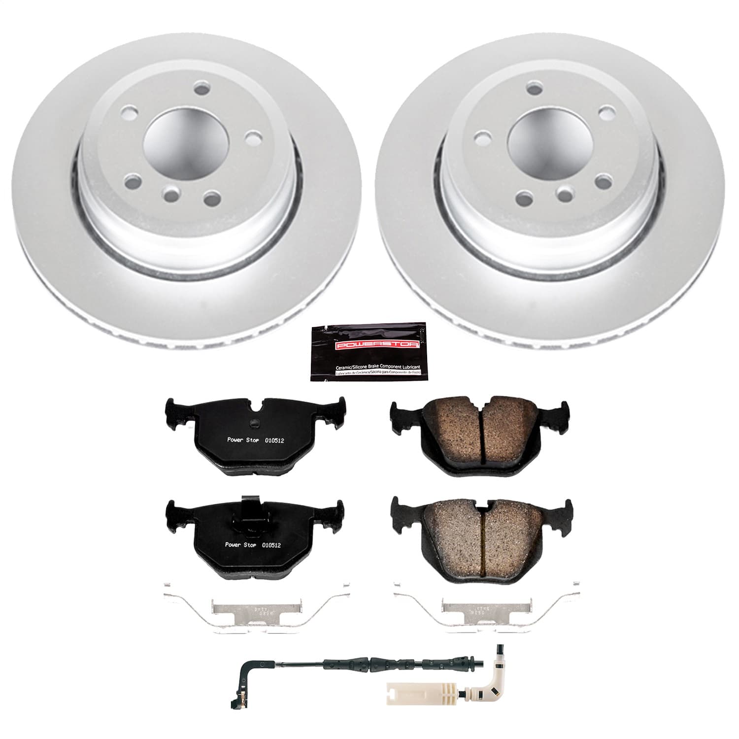 Power Stop - CRK5361 - Rear - Disc Brake Pad and Rotor Kit image 1