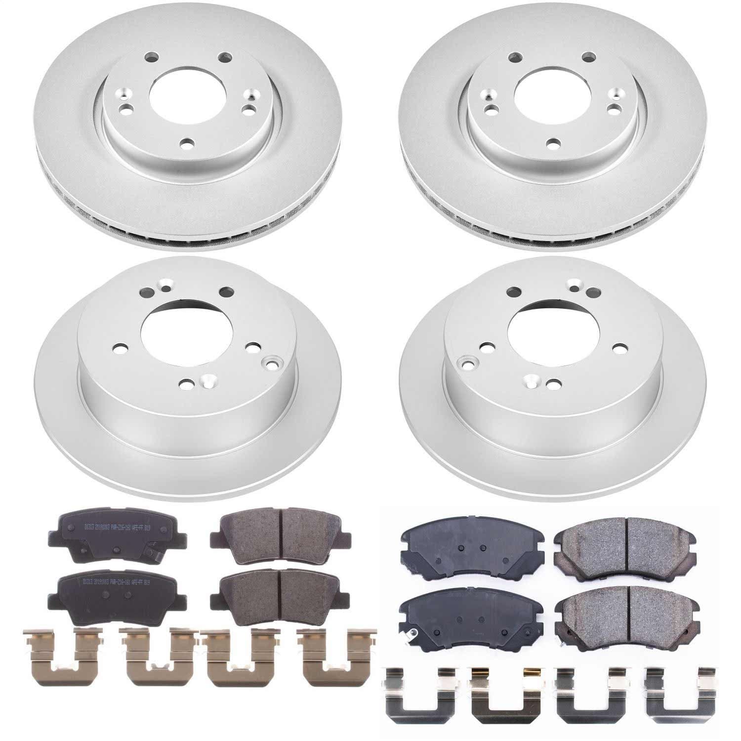 Power Stop - CRK5367 - Front and Rear - Disc Brake Pad and Rotor Kit image 1