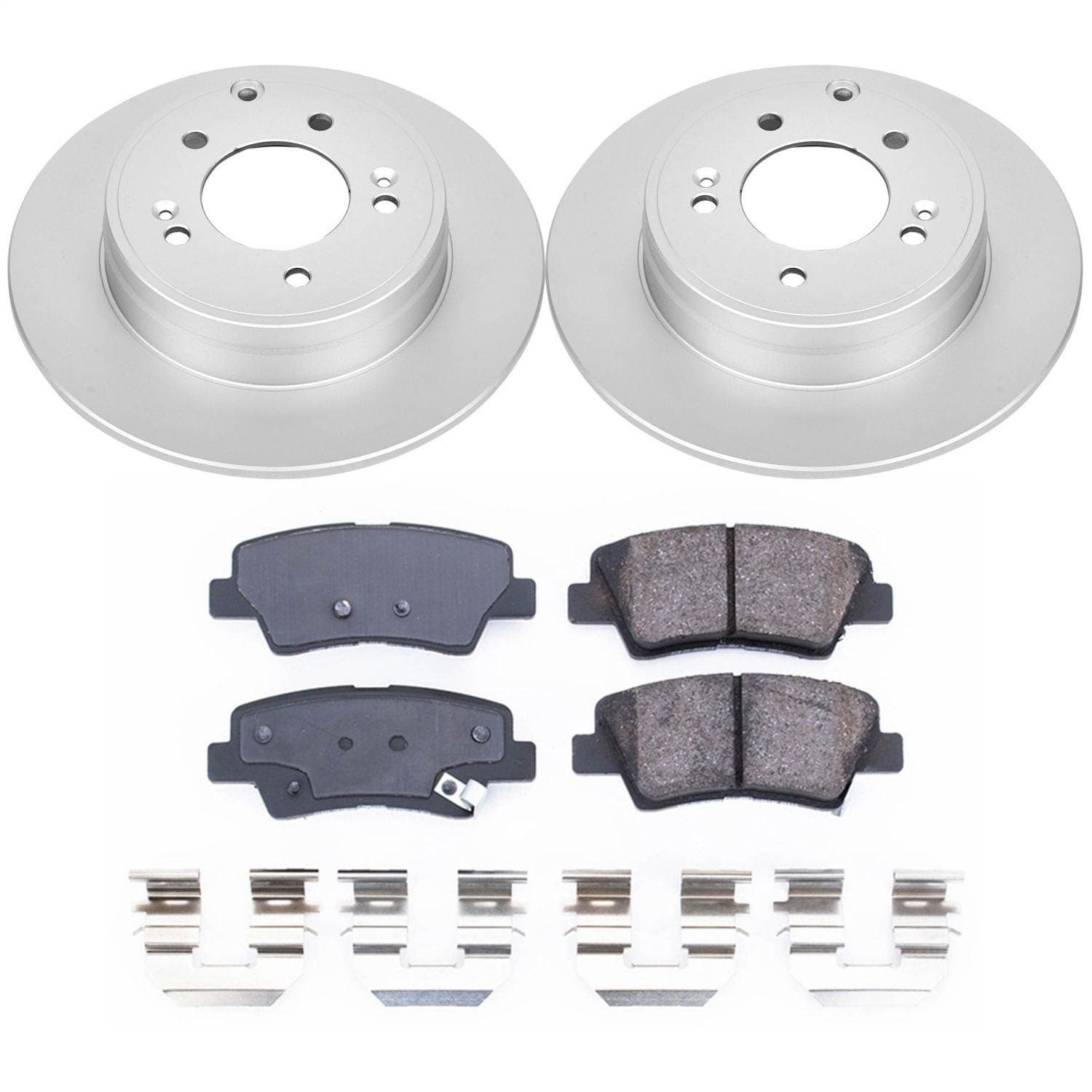 Power Stop - CRK5381 - Rear - Disc Brake Pad and Rotor Kit image 1