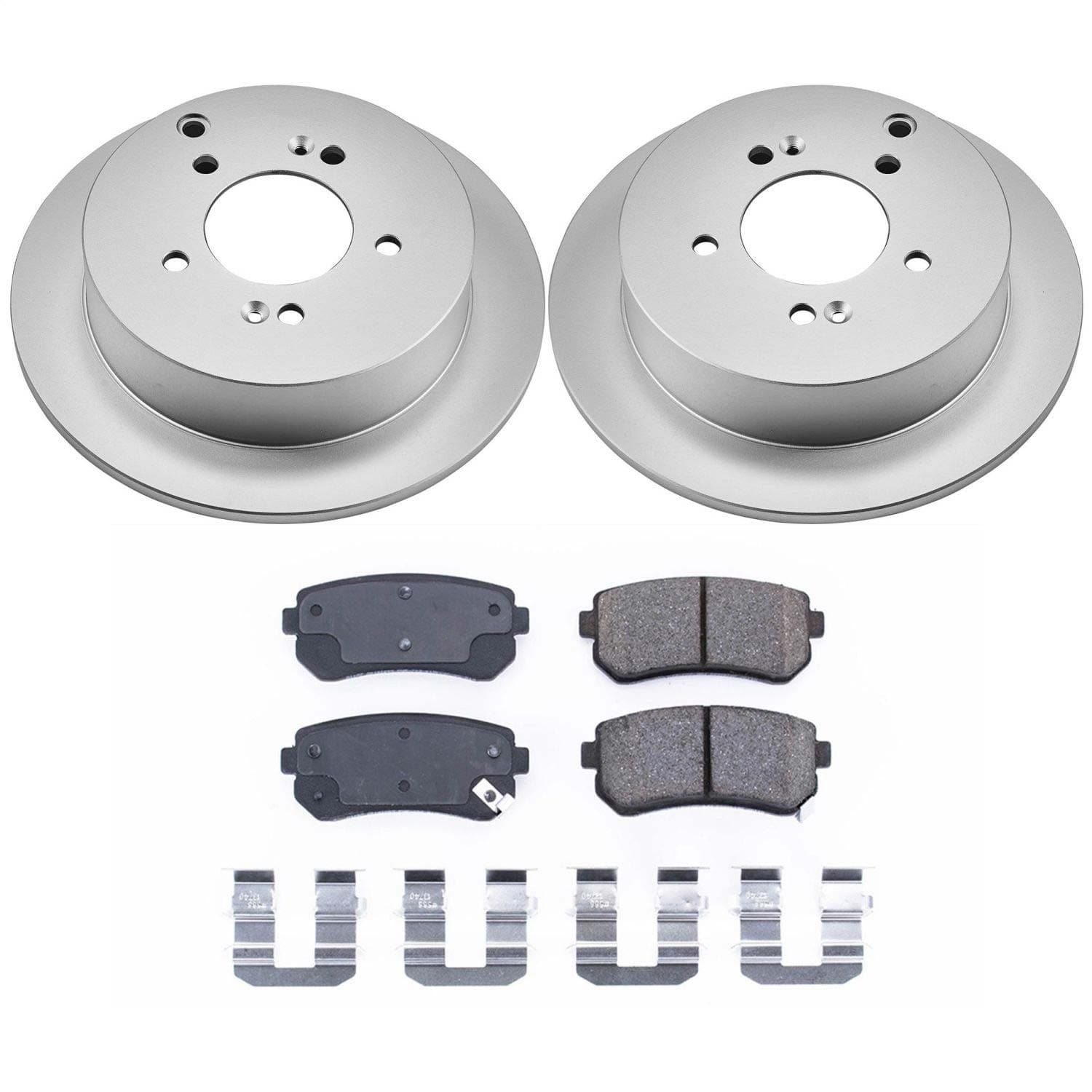 Power Stop - CRK5394 - Rear - Disc Brake Pad and Rotor Kit image 1