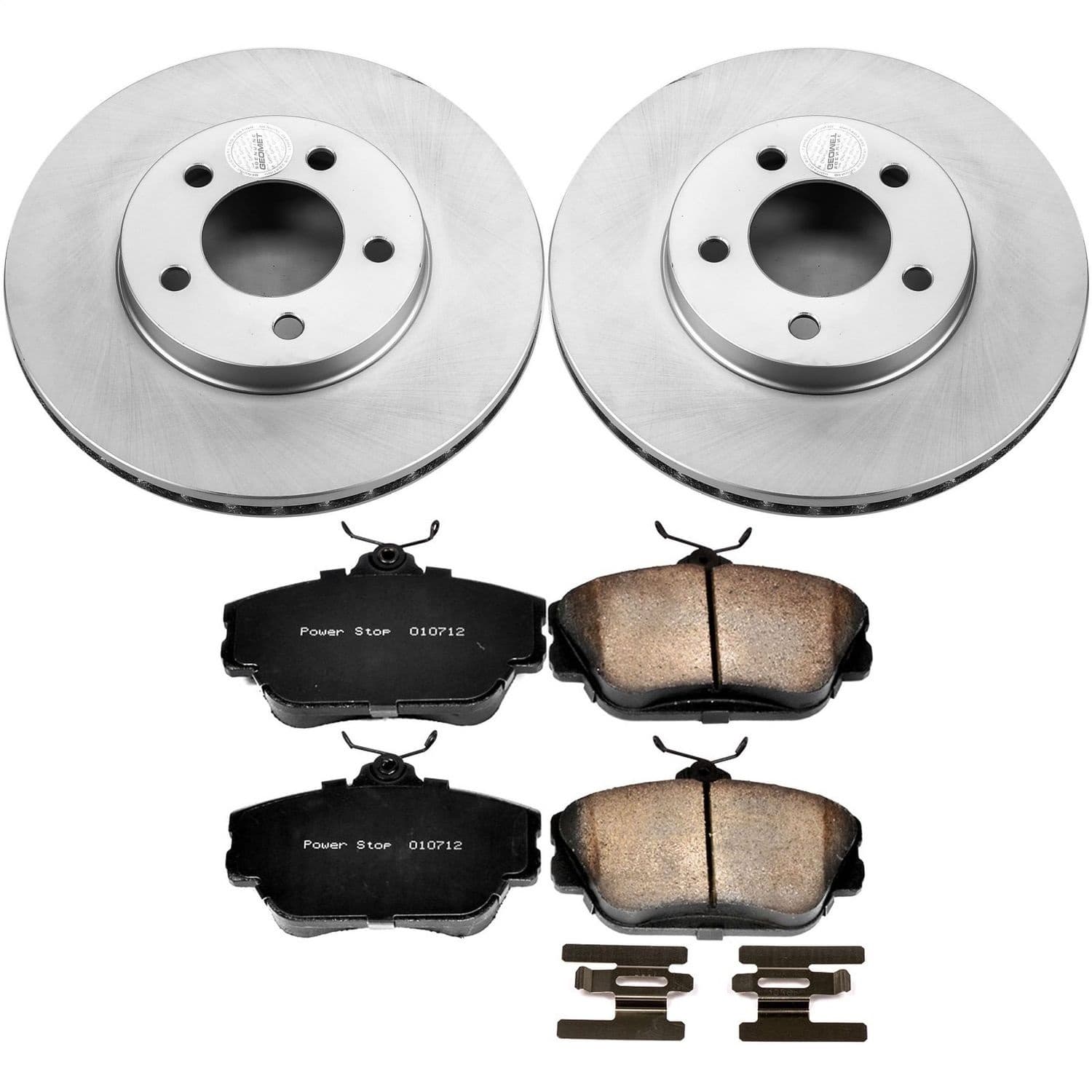 Power Stop - CRK5406 - Front - Disc Brake Pad and Rotor Kit image 1
