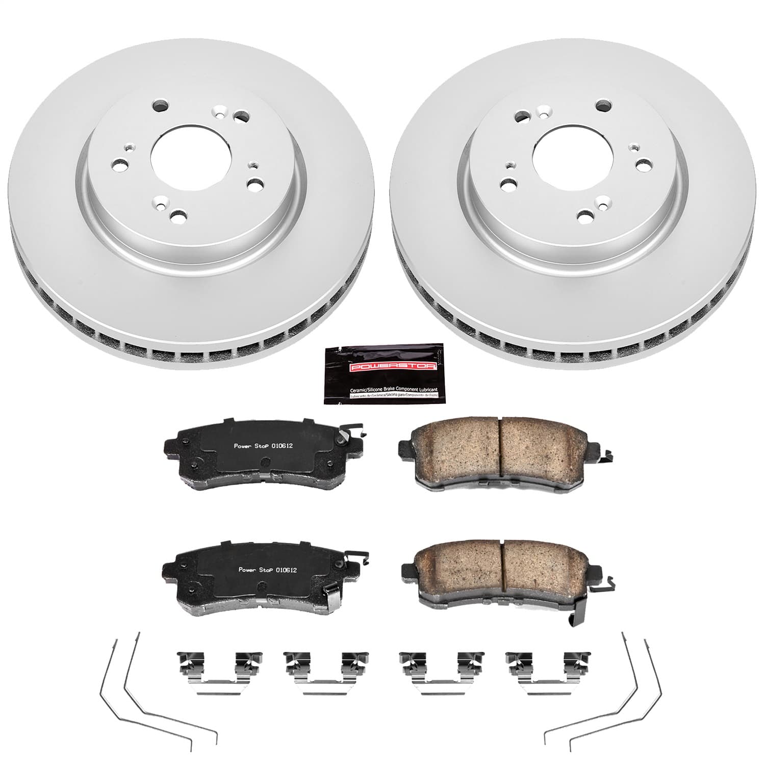 Power Stop - CRK5432 - Front - Disc Brake Pad and Rotor Kit image 1