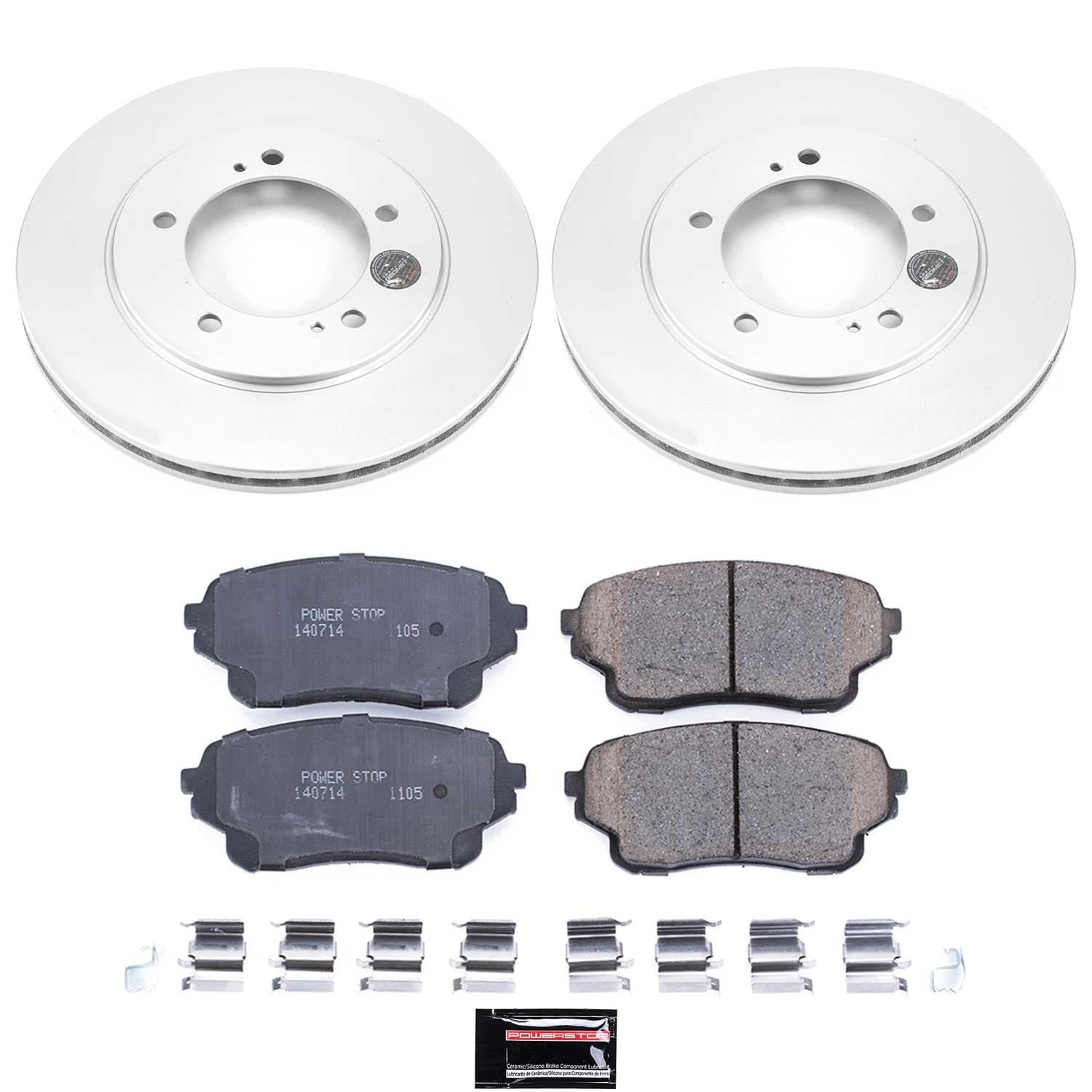 Power Stop - CRK5437 - Front - Disc Brake Pad and Rotor Kit image 1