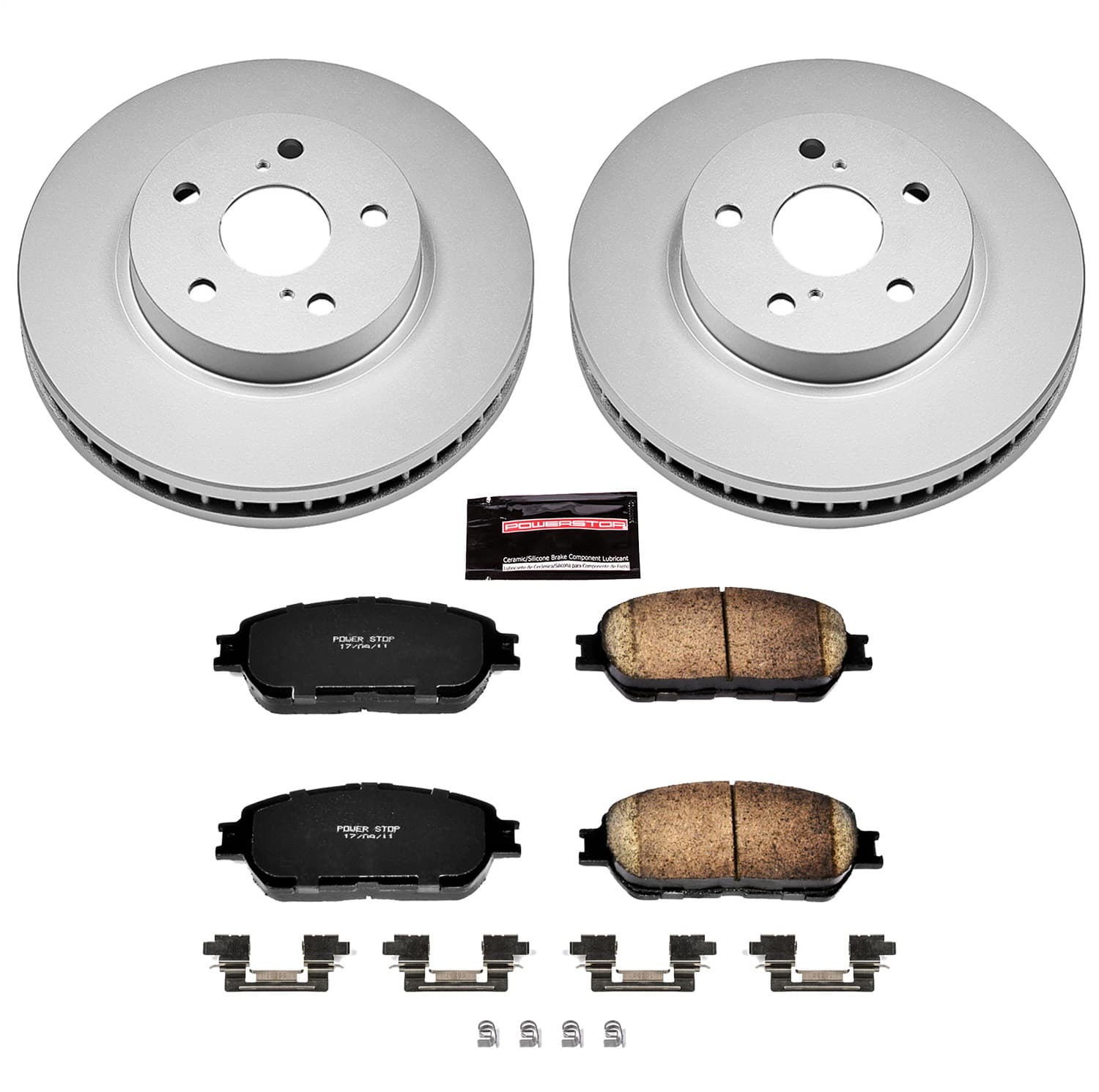 Power Stop - CRK5438 - Front - Disc Brake Pad and Rotor Kit image 1