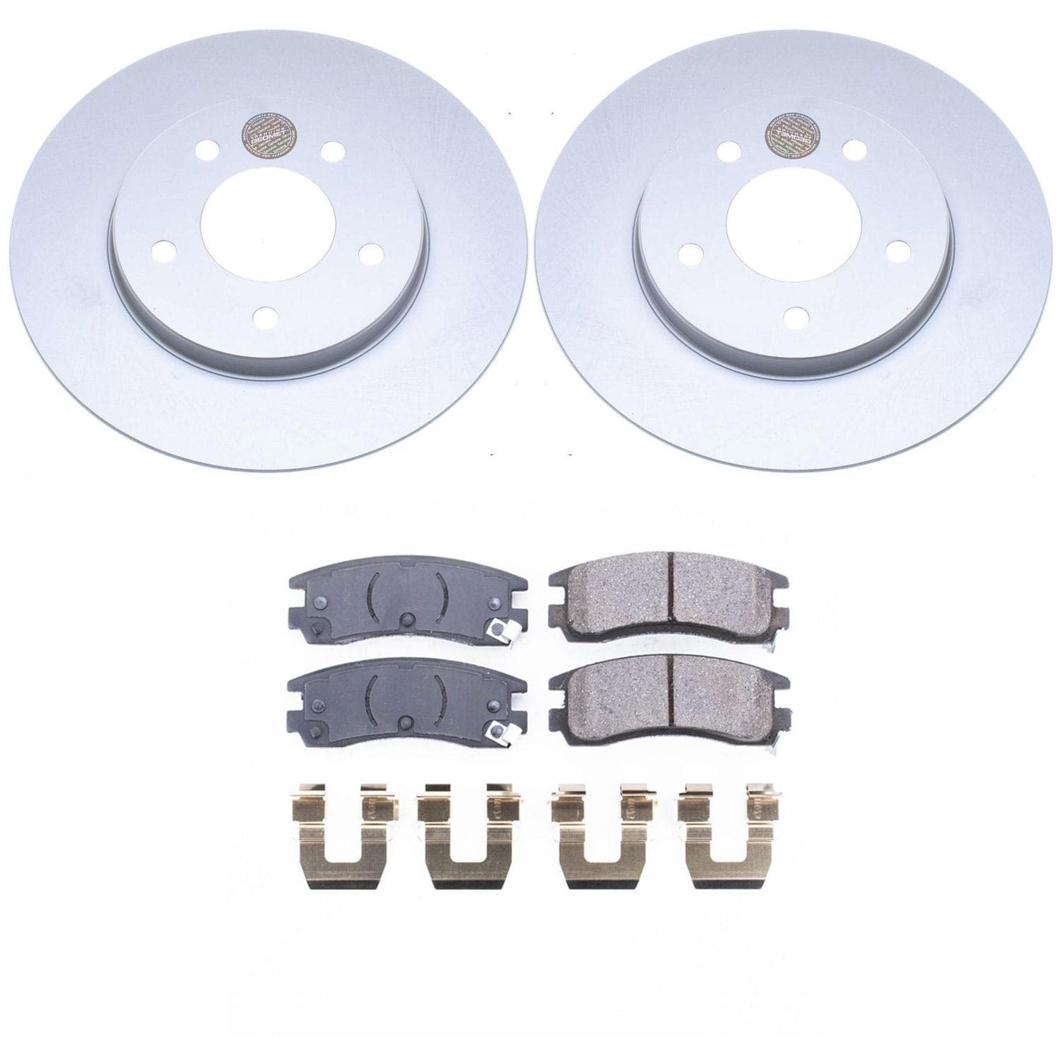 Power Stop - CRK5484 - Rear - Disc Brake Pad and Rotor Kit image 1