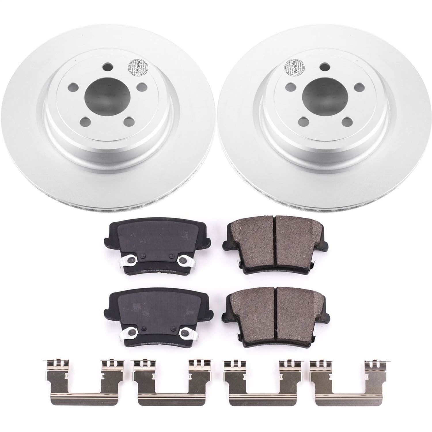 Power Stop - CRK5486 - Rear - Disc Brake Pad and Rotor Kit image 1