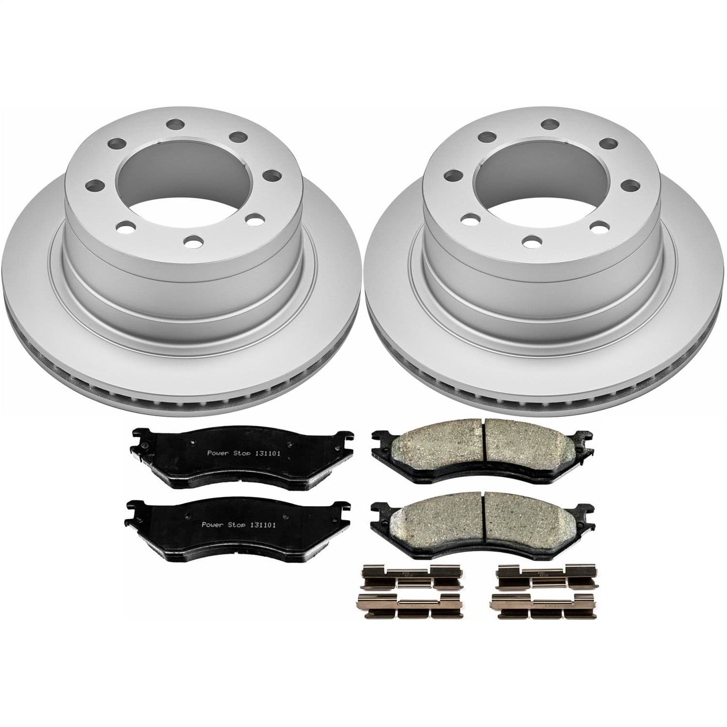 Power Stop - CRK5490 - Rear - Disc Brake Pad and Rotor Kit image 1