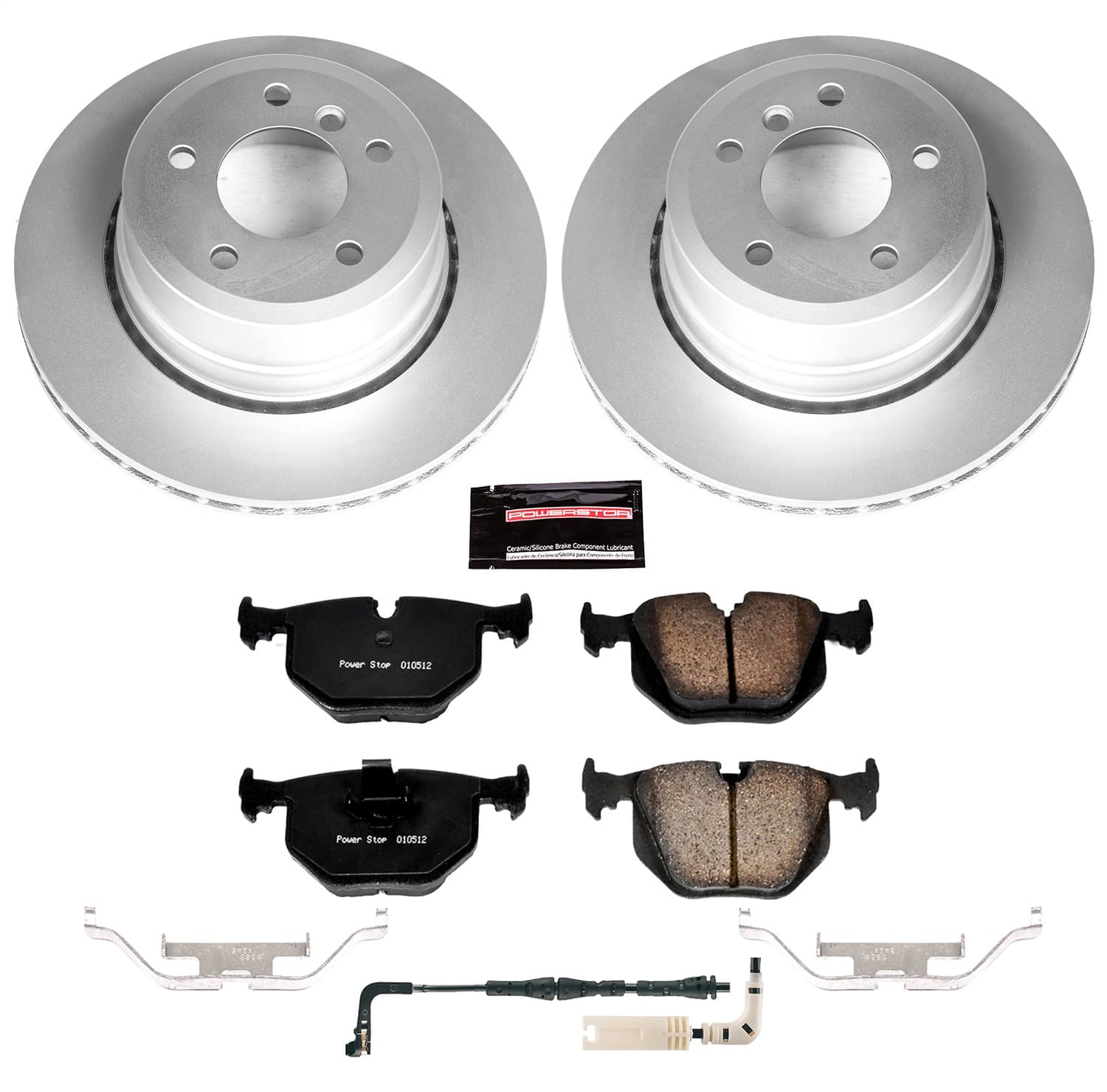 Power Stop - CRK5491 - Rear - Disc Brake Pad and Rotor Kit image 1