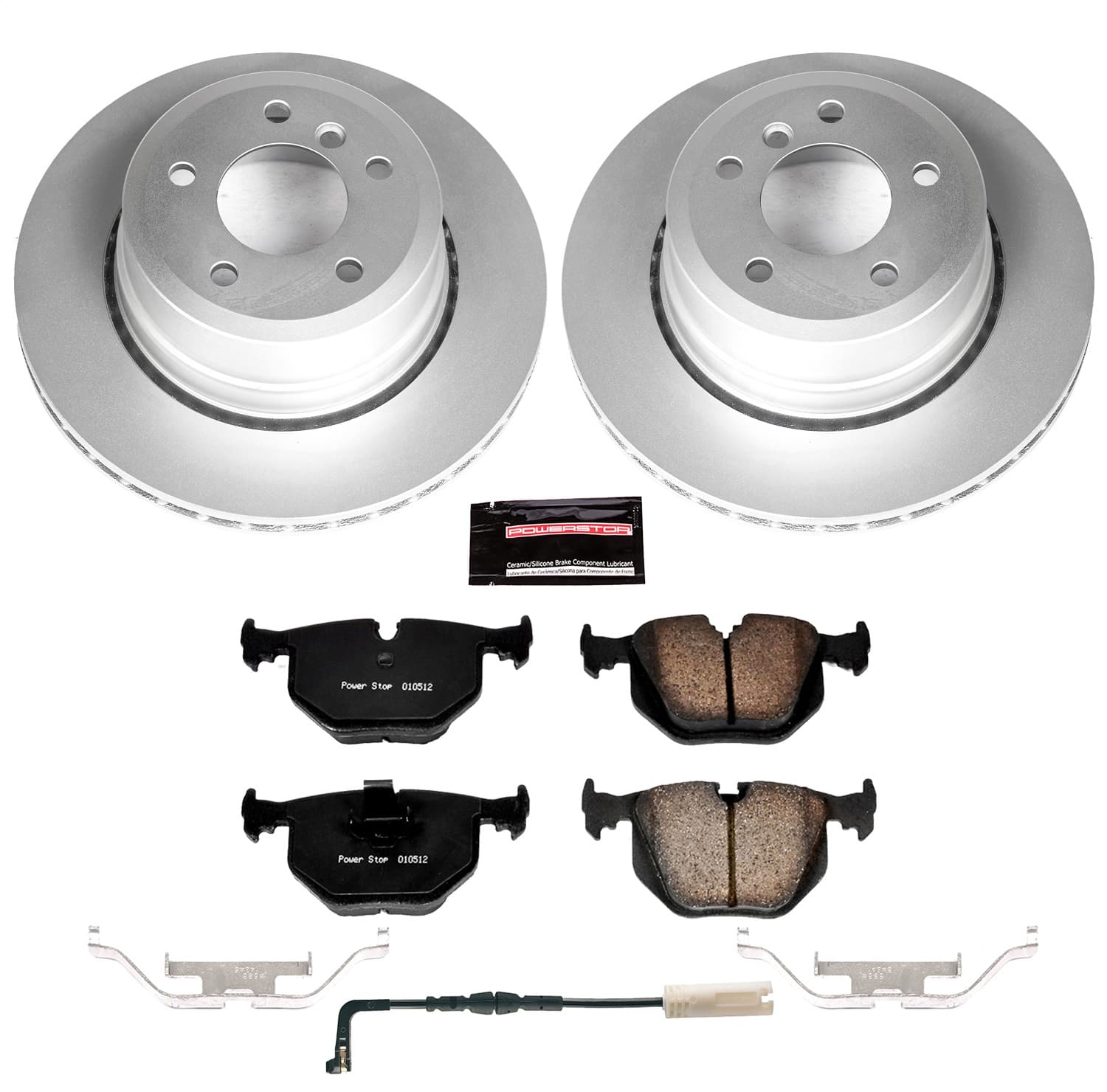 Power Stop - CRK5492 - Rear - Disc Brake Pad and Rotor Kit image 1